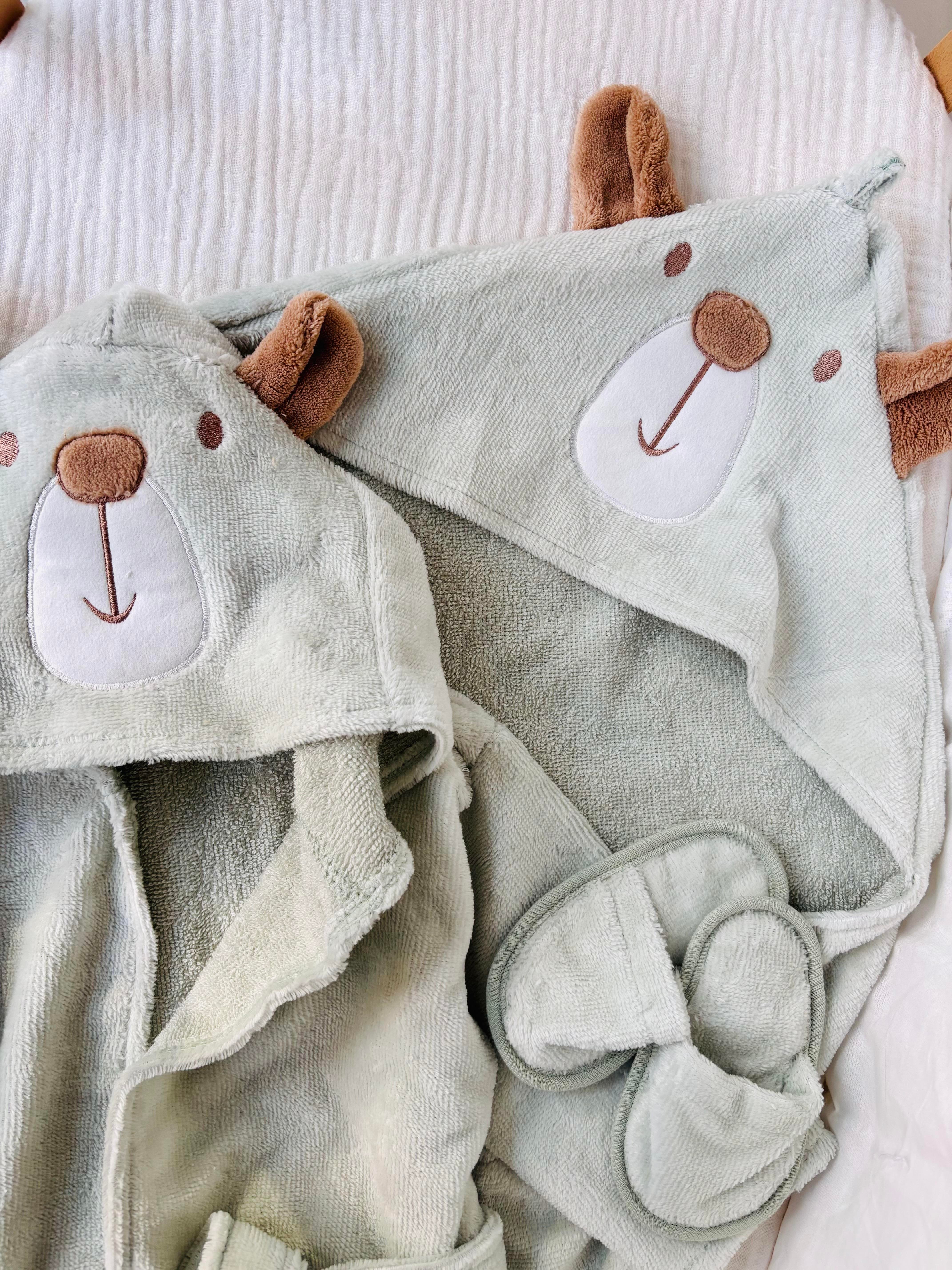 Bear Yeşil Bornoz Takım