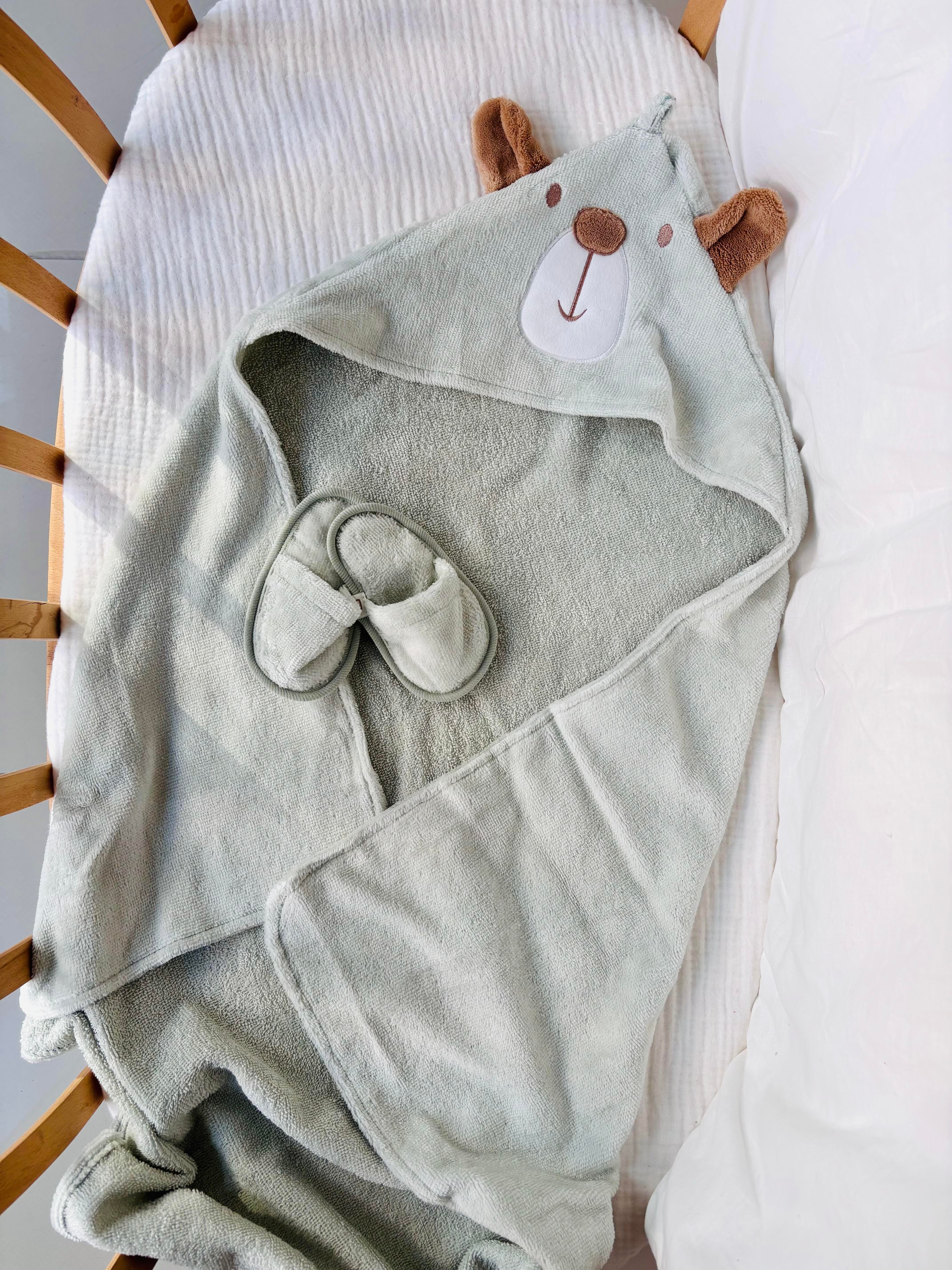 Bear Yeşil Bornoz Takım