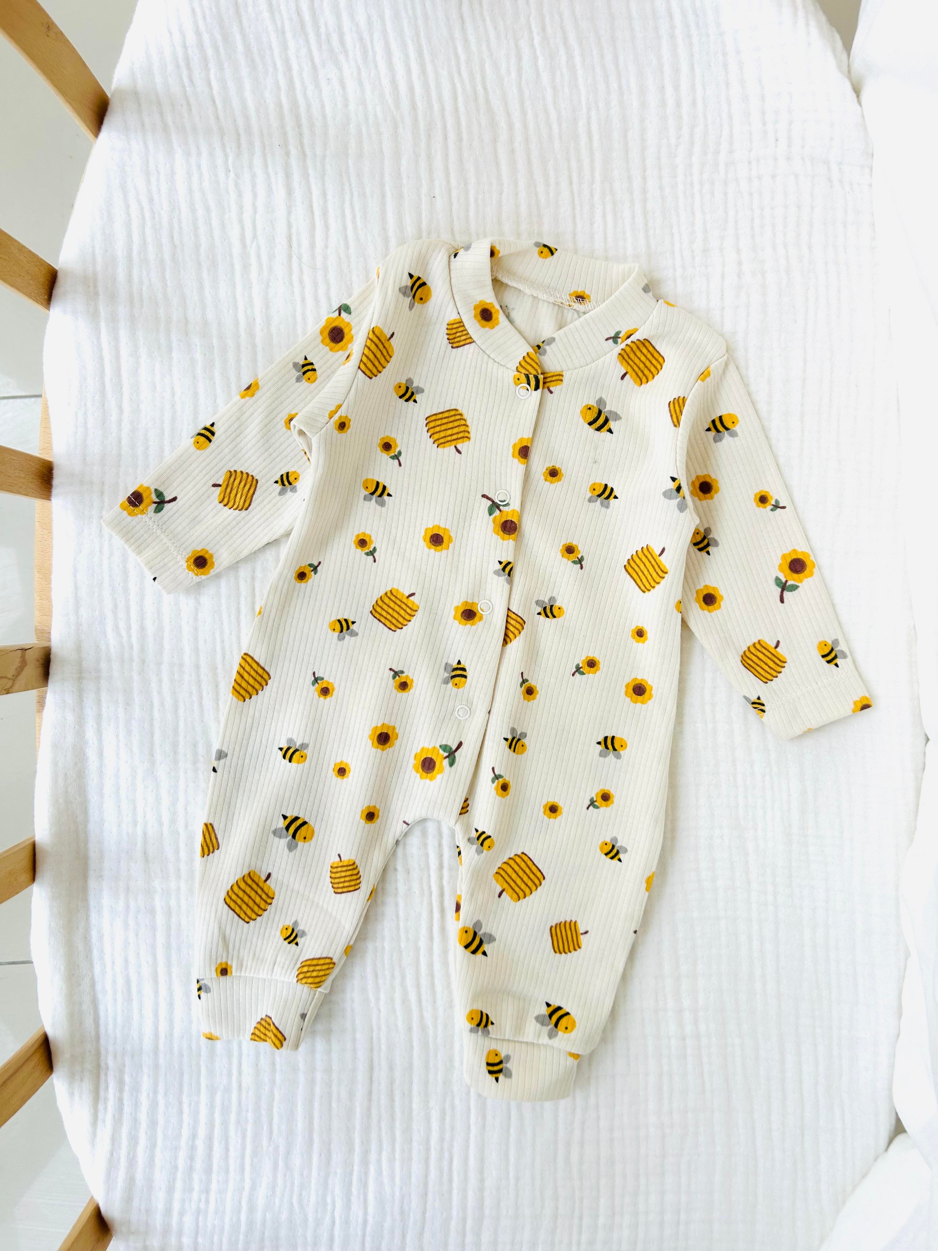 Bee Arı Baskılı Tulum