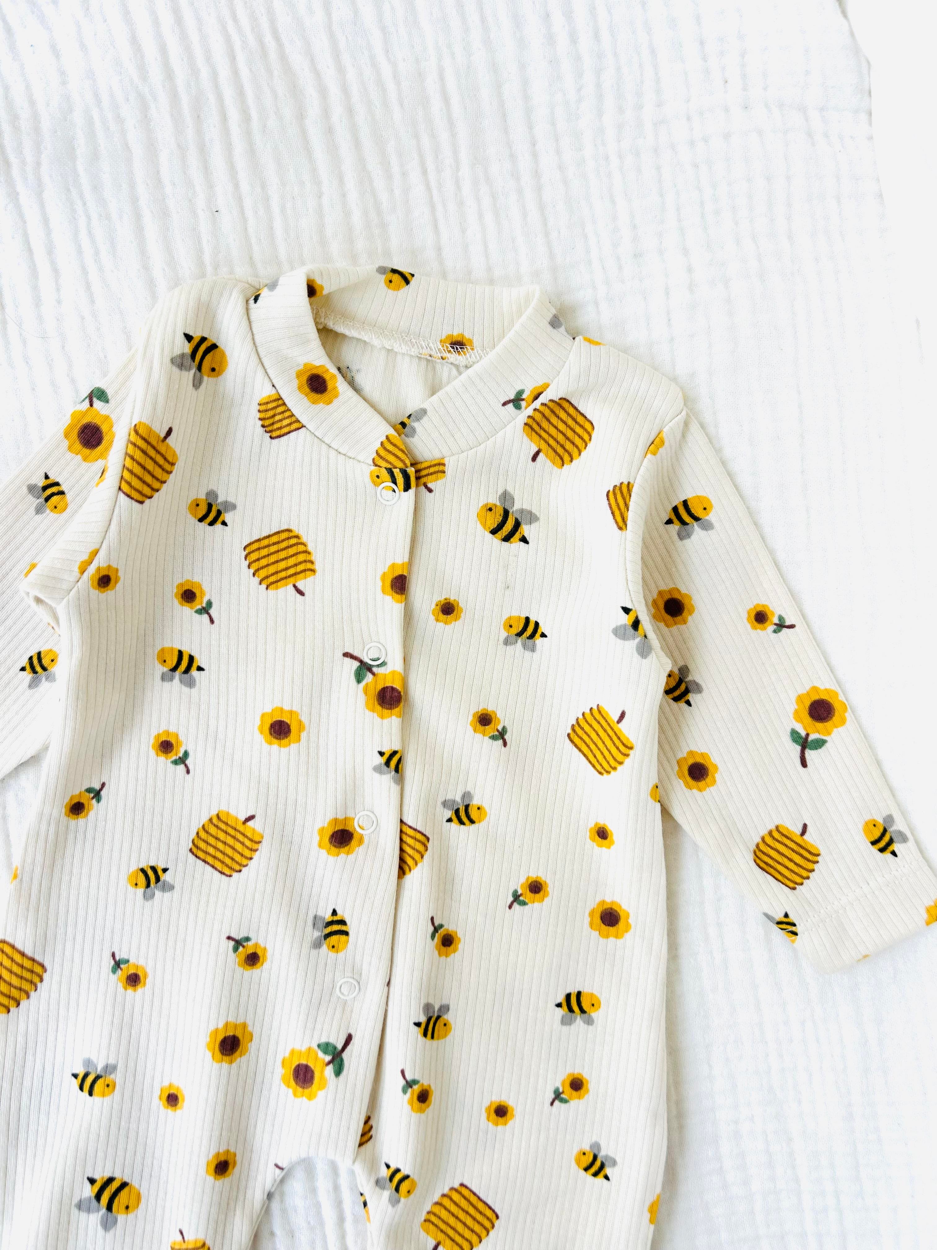 Bee Arı Baskılı Tulum