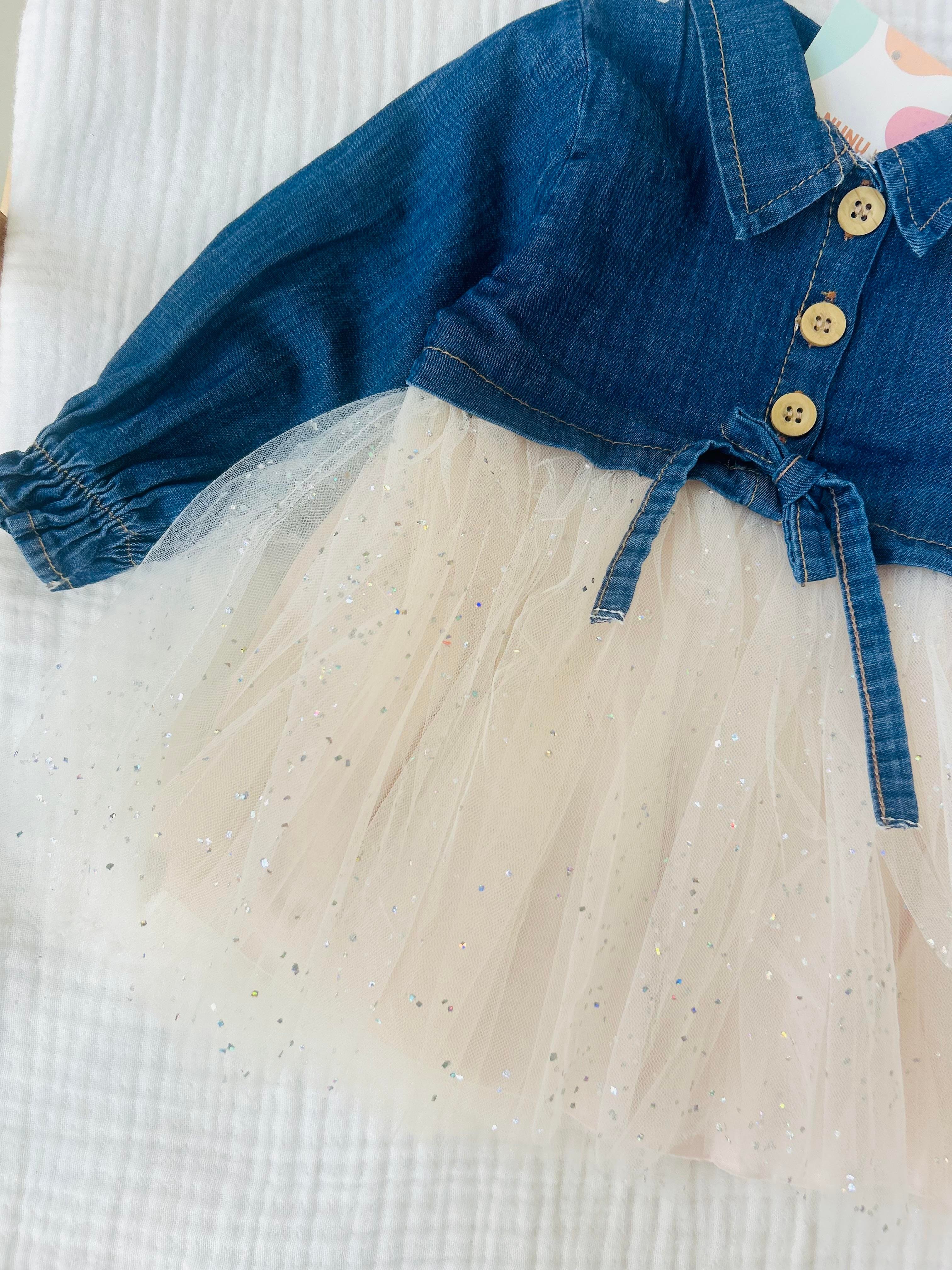 Bella Tütülü Kot Elbise