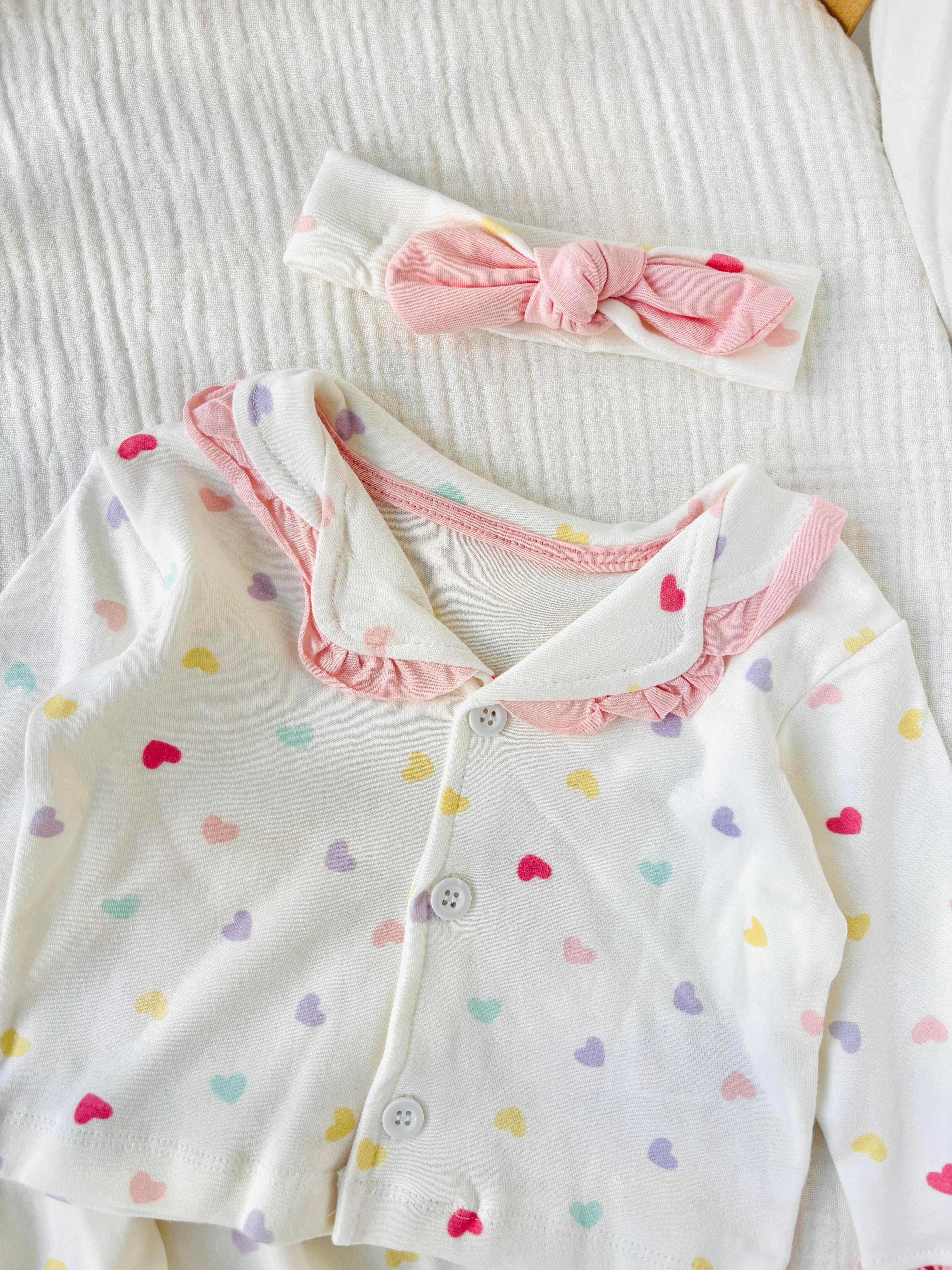 Bonny Fırfırlı Pijama Takımı - Pembe