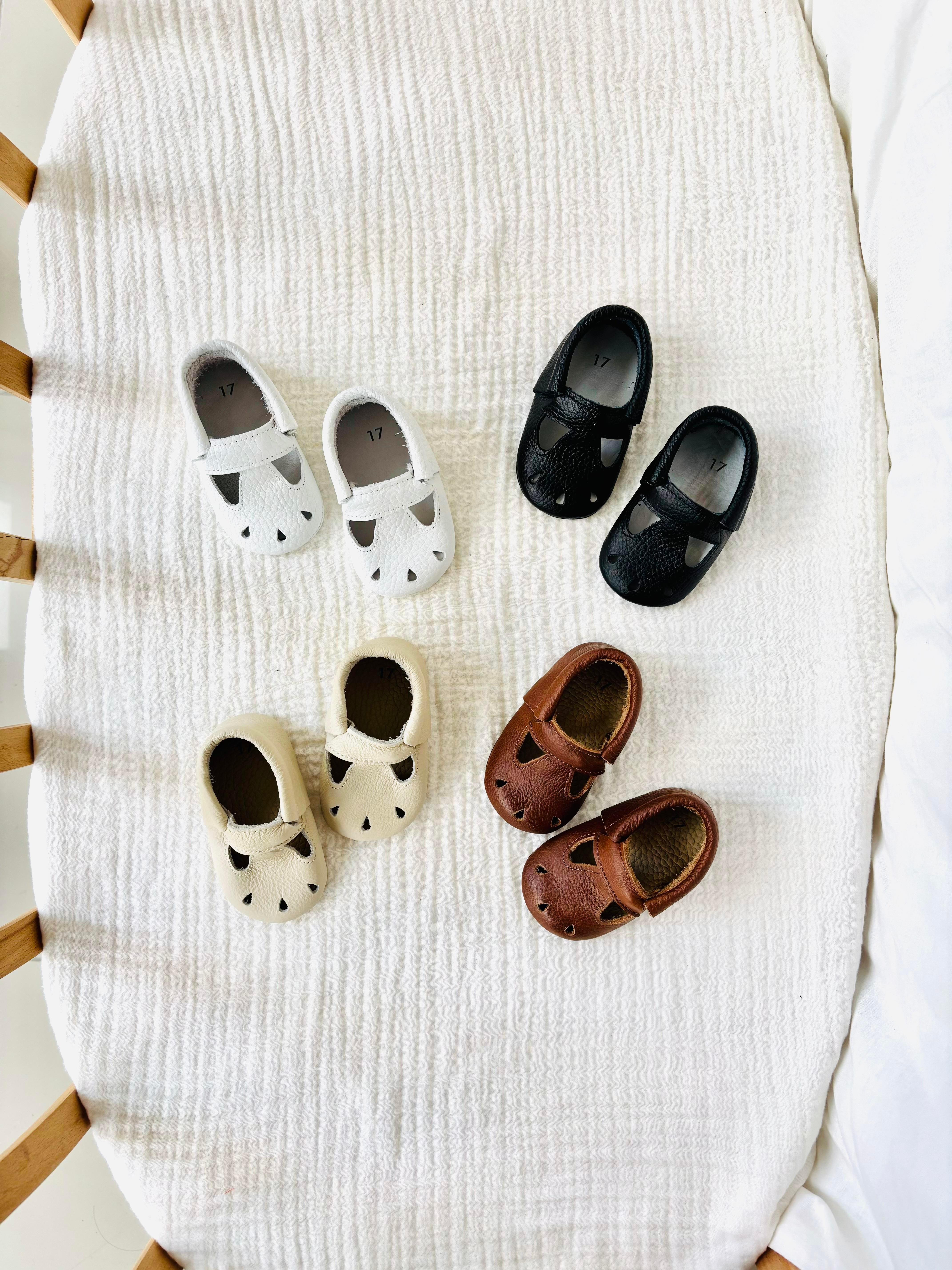 Deri Makosen Ayakkabı - Beyaz