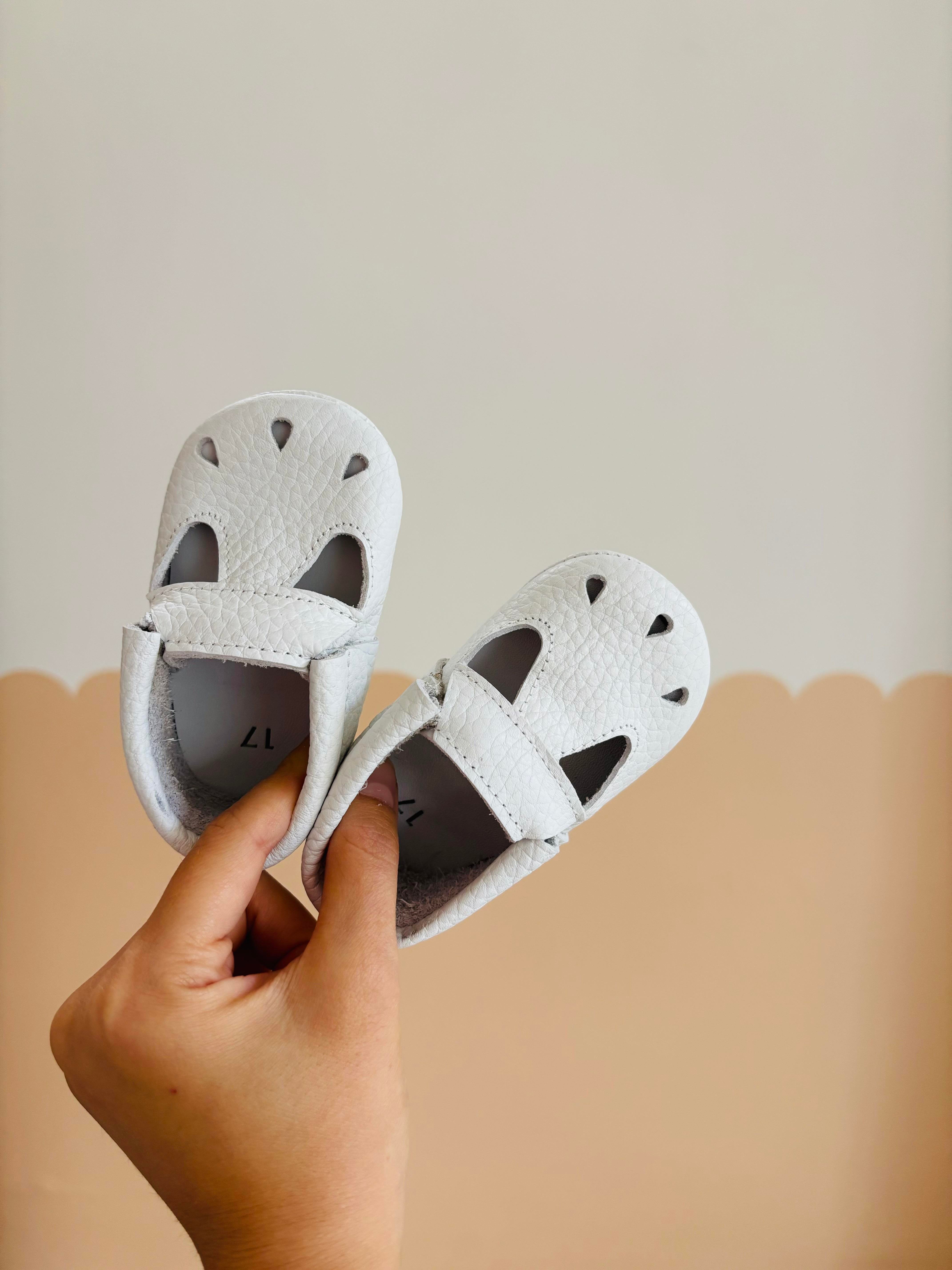 Deri Makosen Ayakkabı - Beyaz