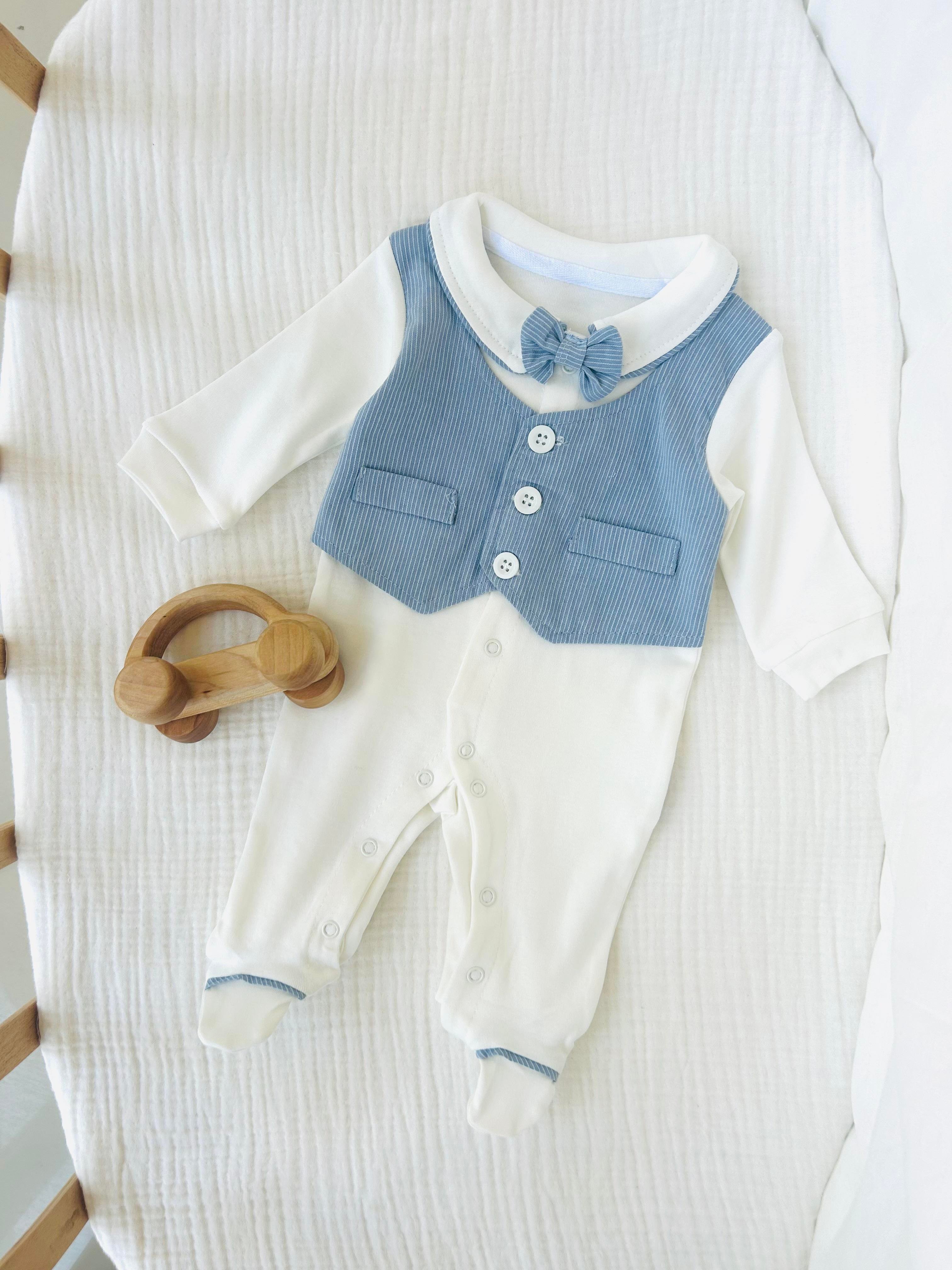 Dexter Erkek Bebek Tulum - Mavi