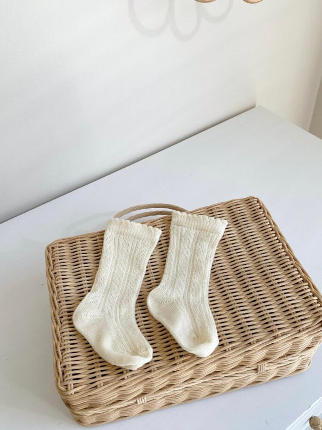 Diz Altı Ajurlu Çorap