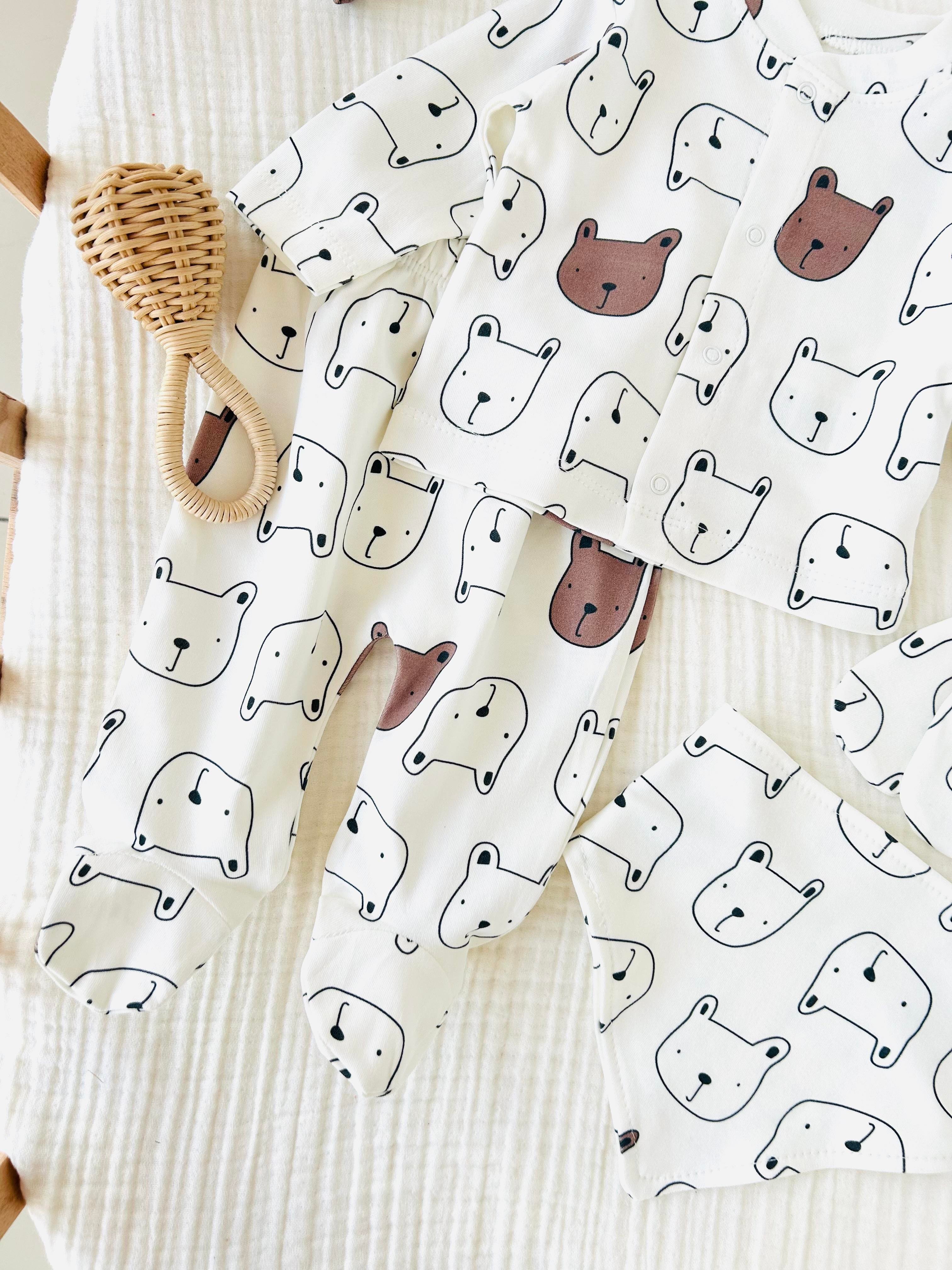 Dog Köpek Desenli Yenidoğan Takım