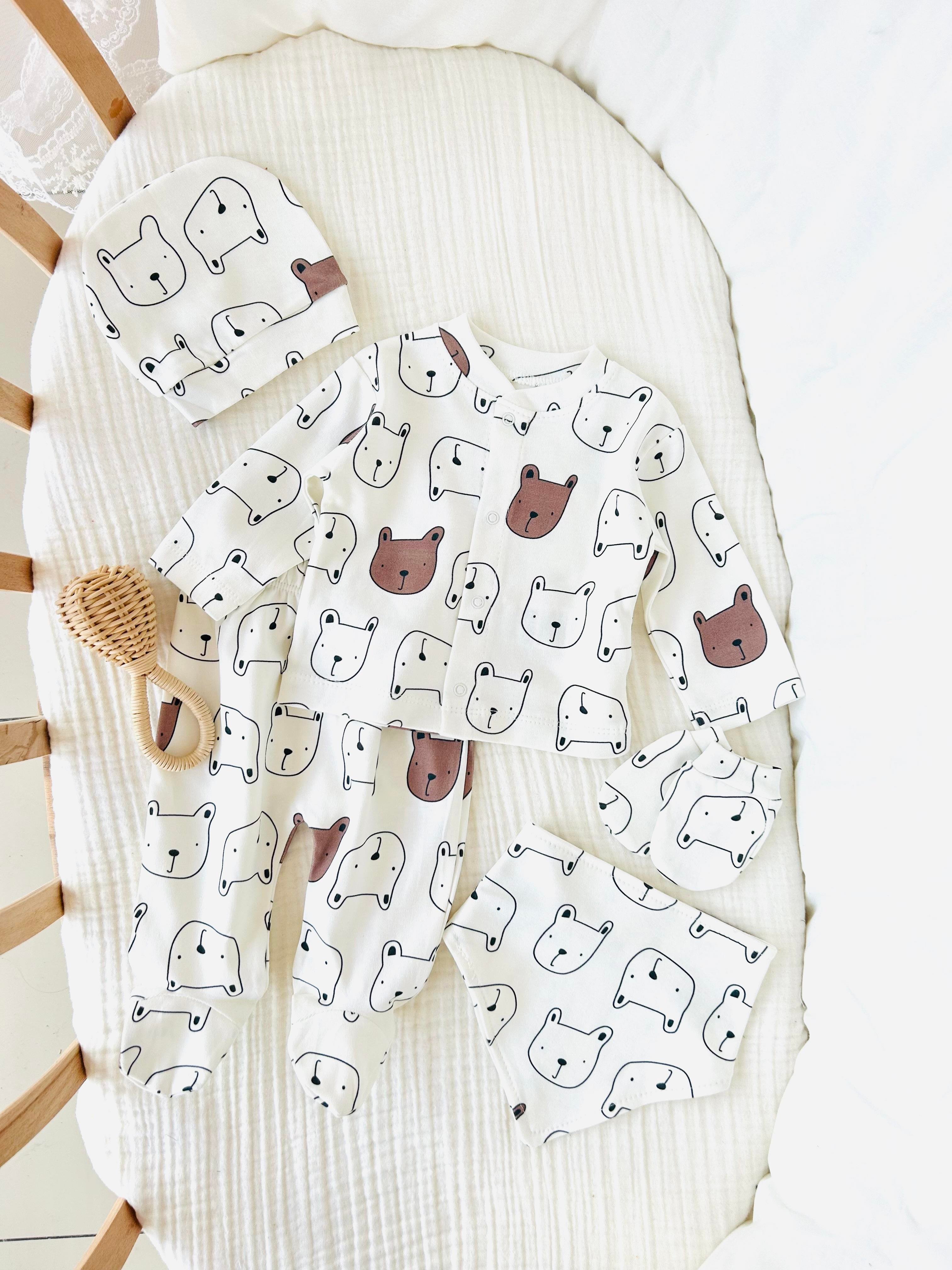 Dog Köpek Desenli Yenidoğan Takım