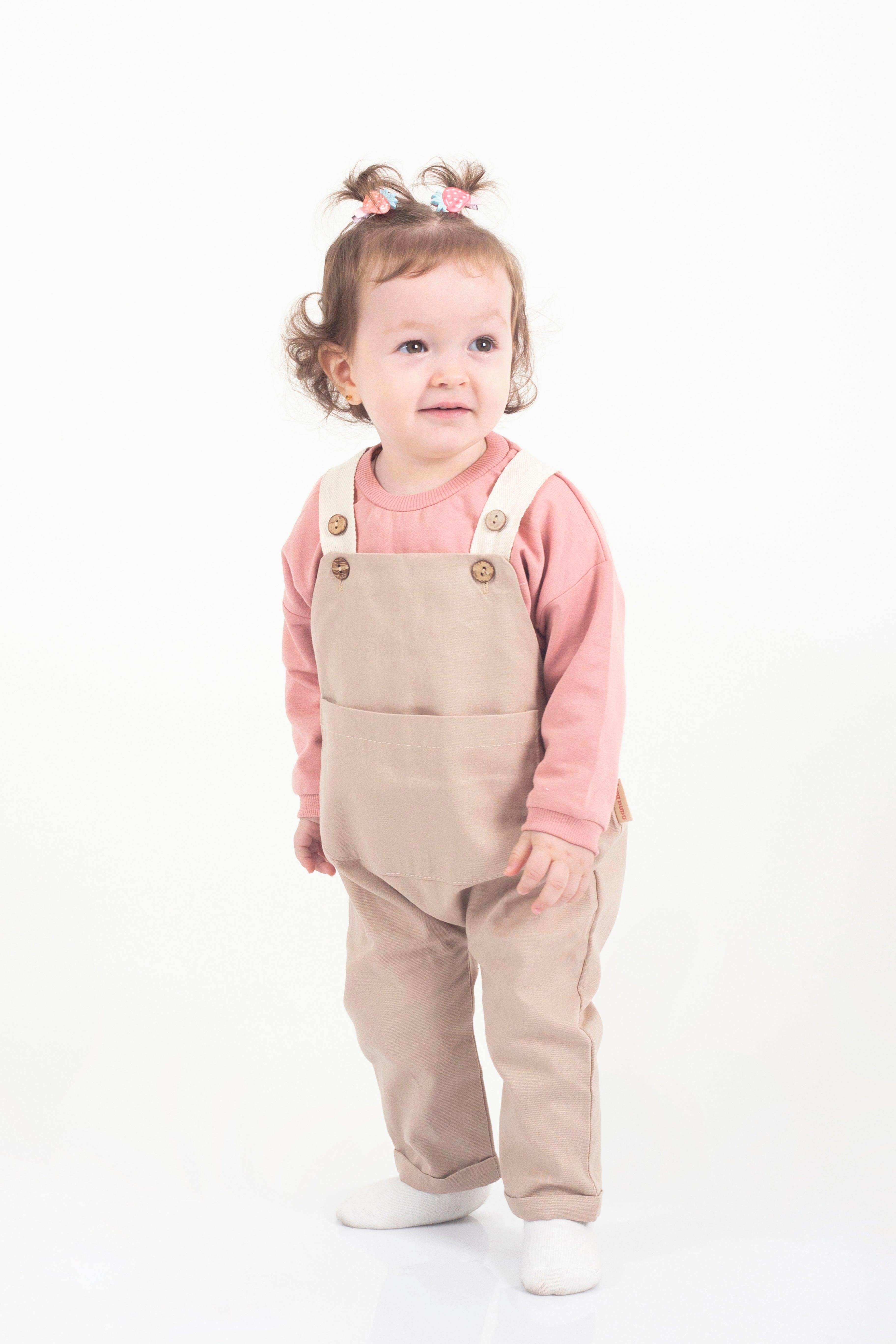 Edward Kanvas Salopet - Latte