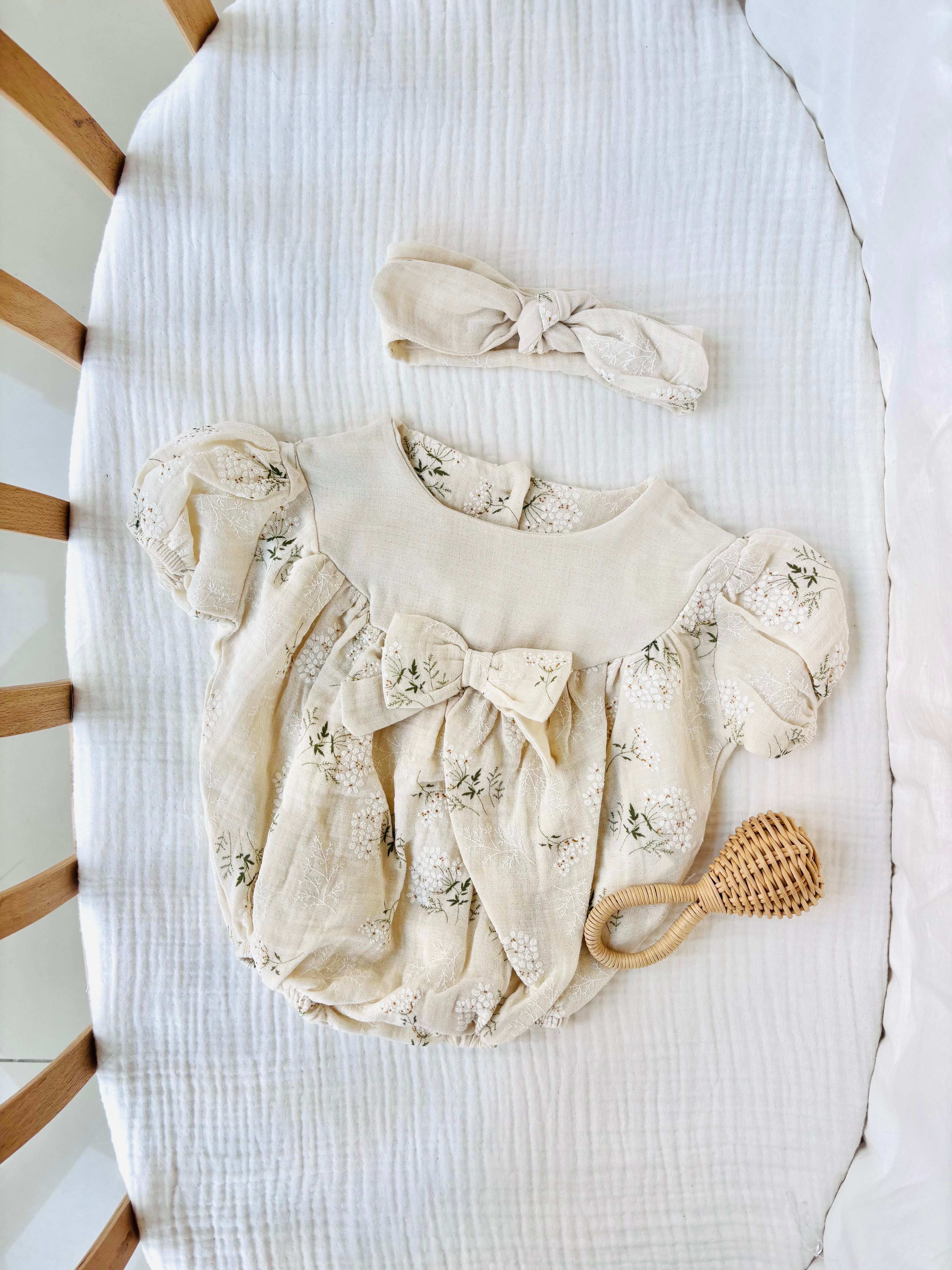 Elena Bandanalı Romper - Yeşil