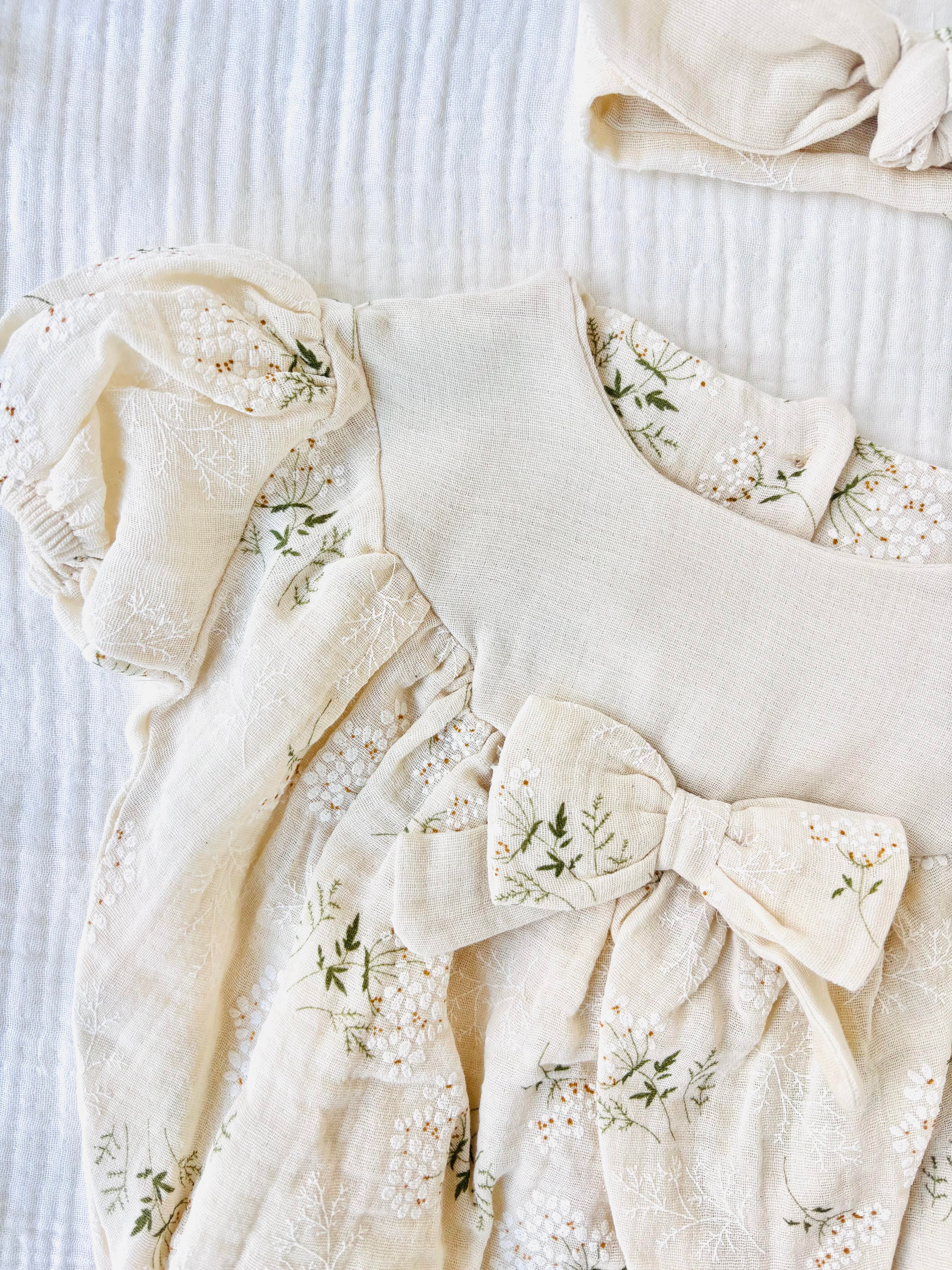 Elena Bandanalı Romper - Yeşil