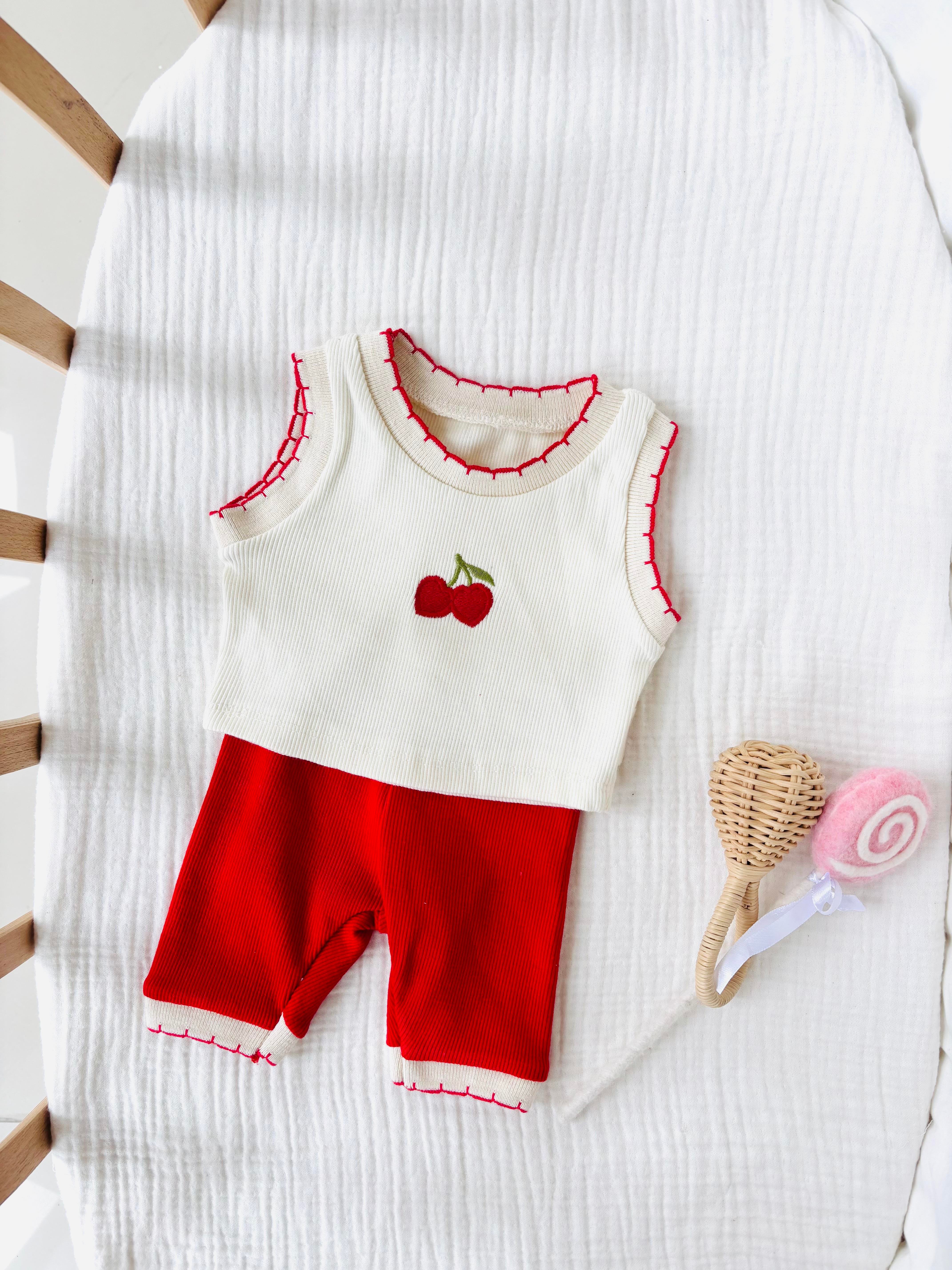 Fruit Kız Bebek Takım - Kırmızı