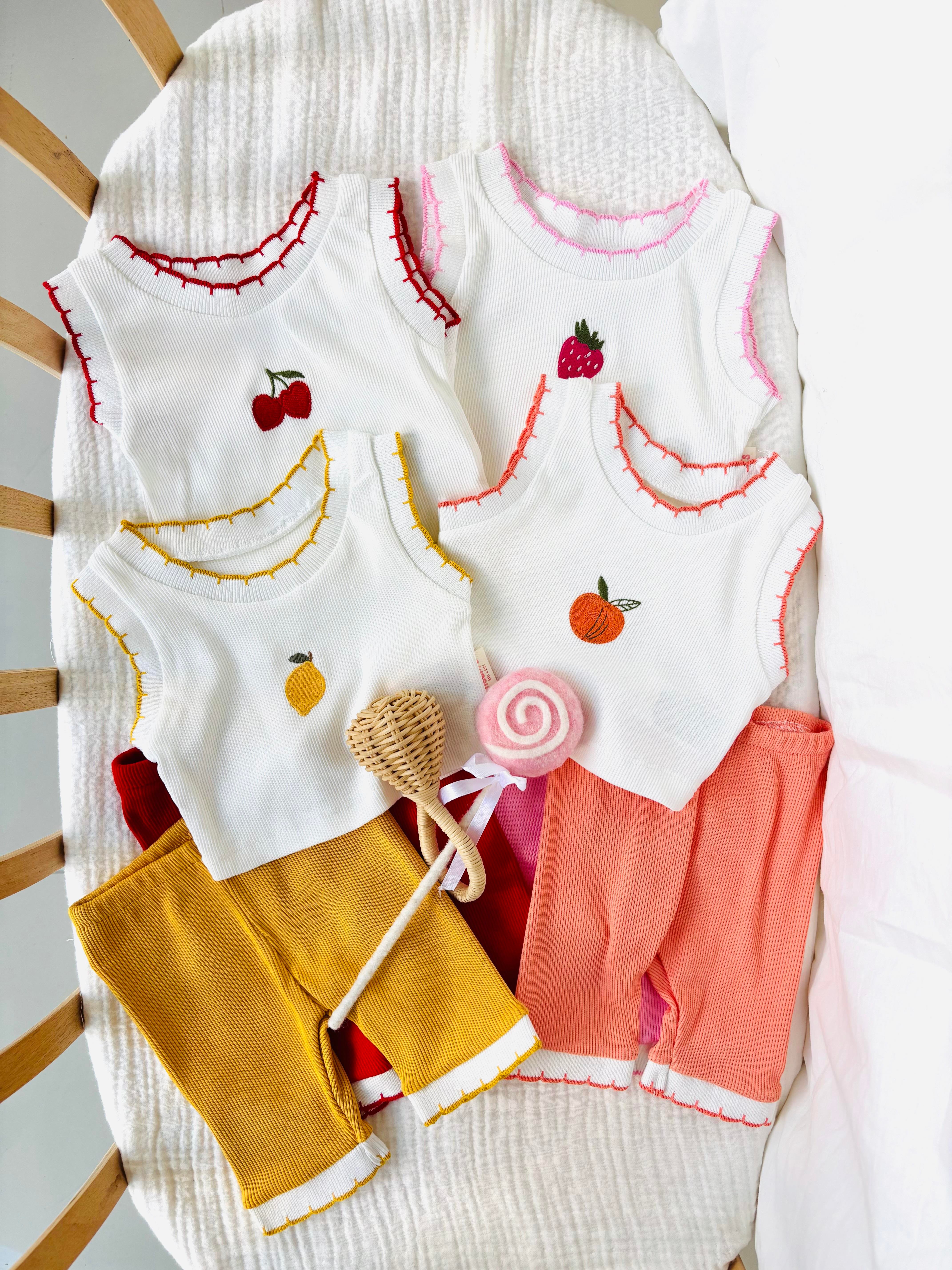 Fruit Kız Bebek Takım - Pembe