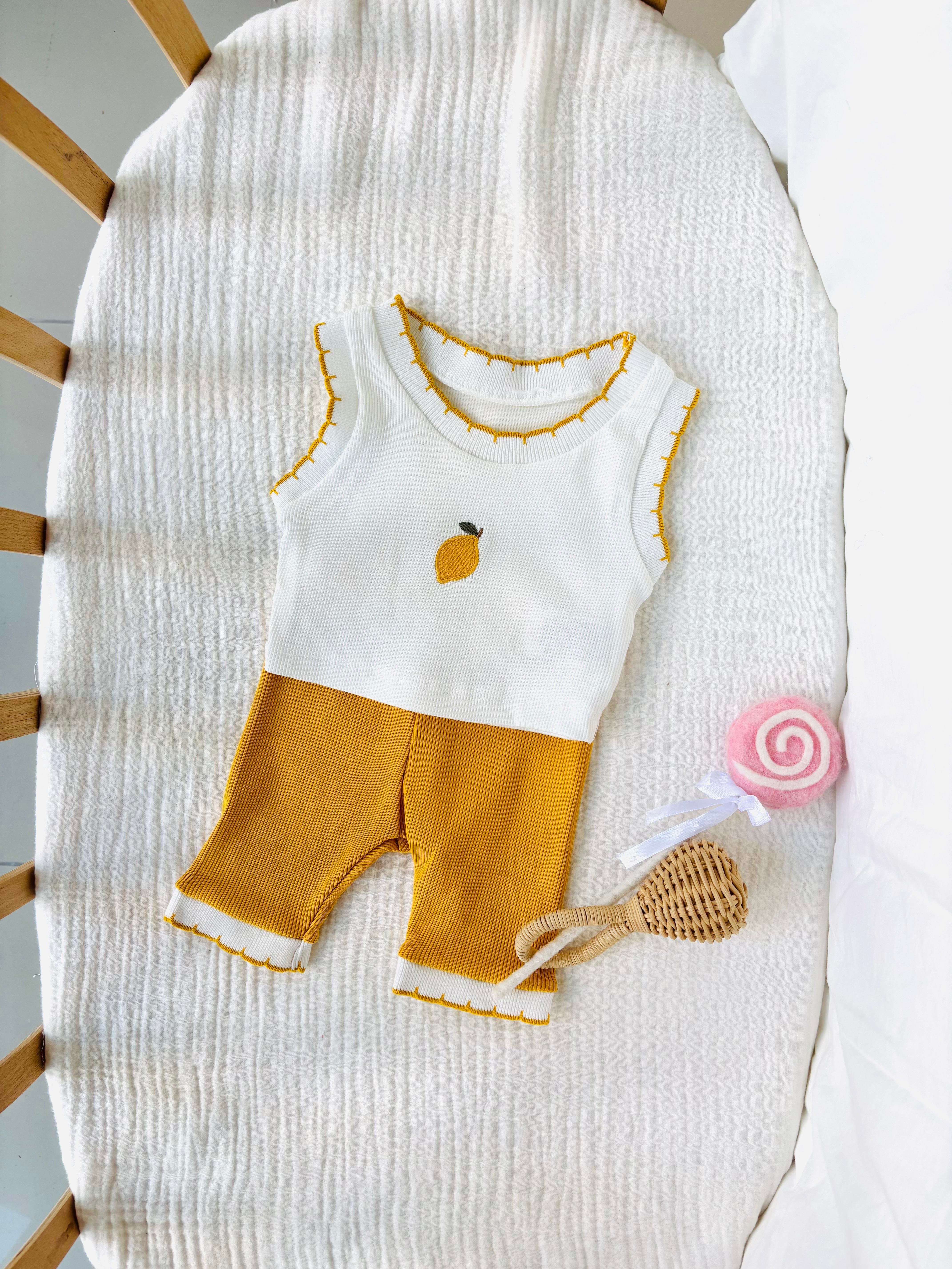 Fruit Kız Bebek Takım - Sarı