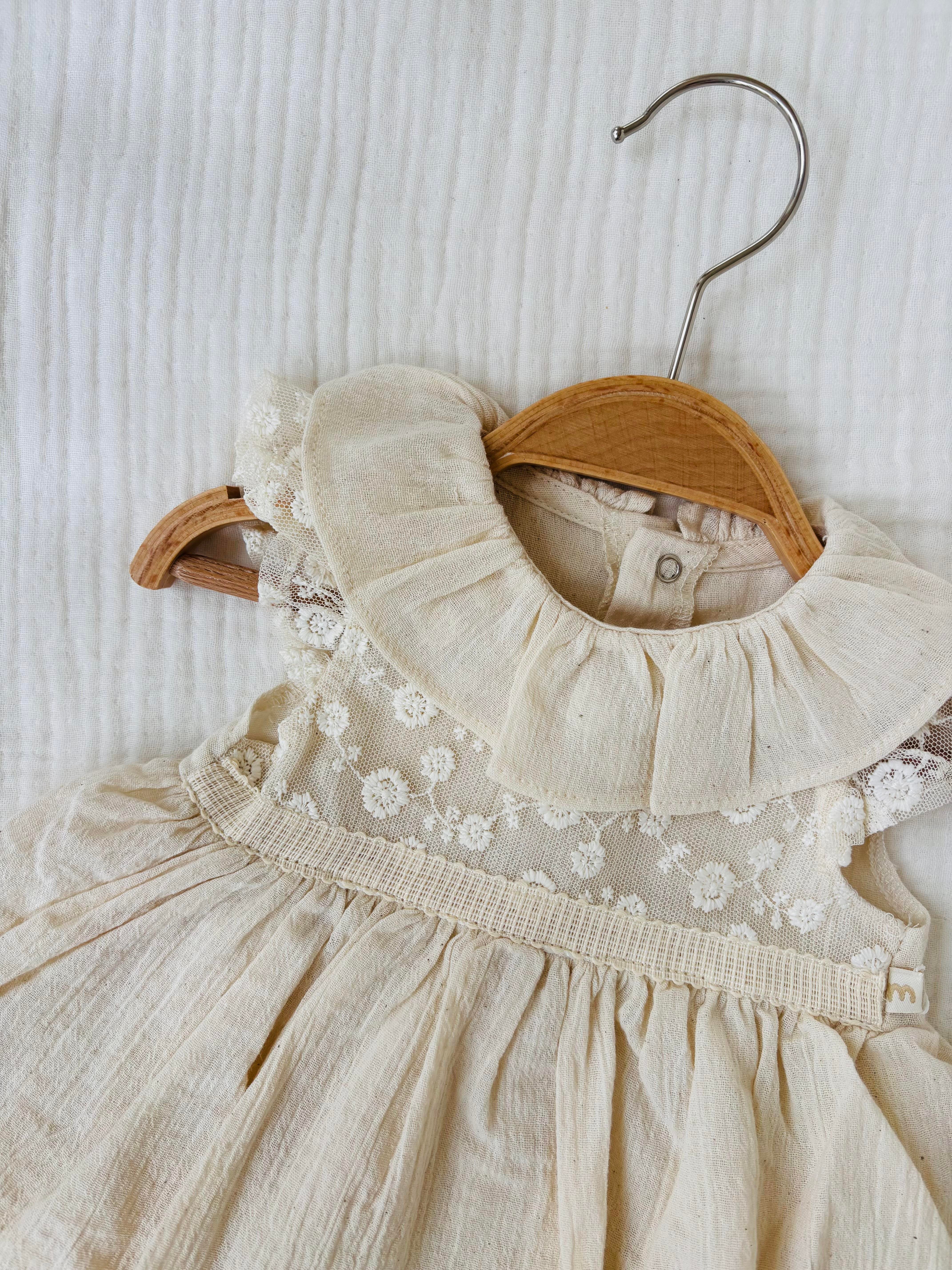 Gabriella Brodeli Keten Romper