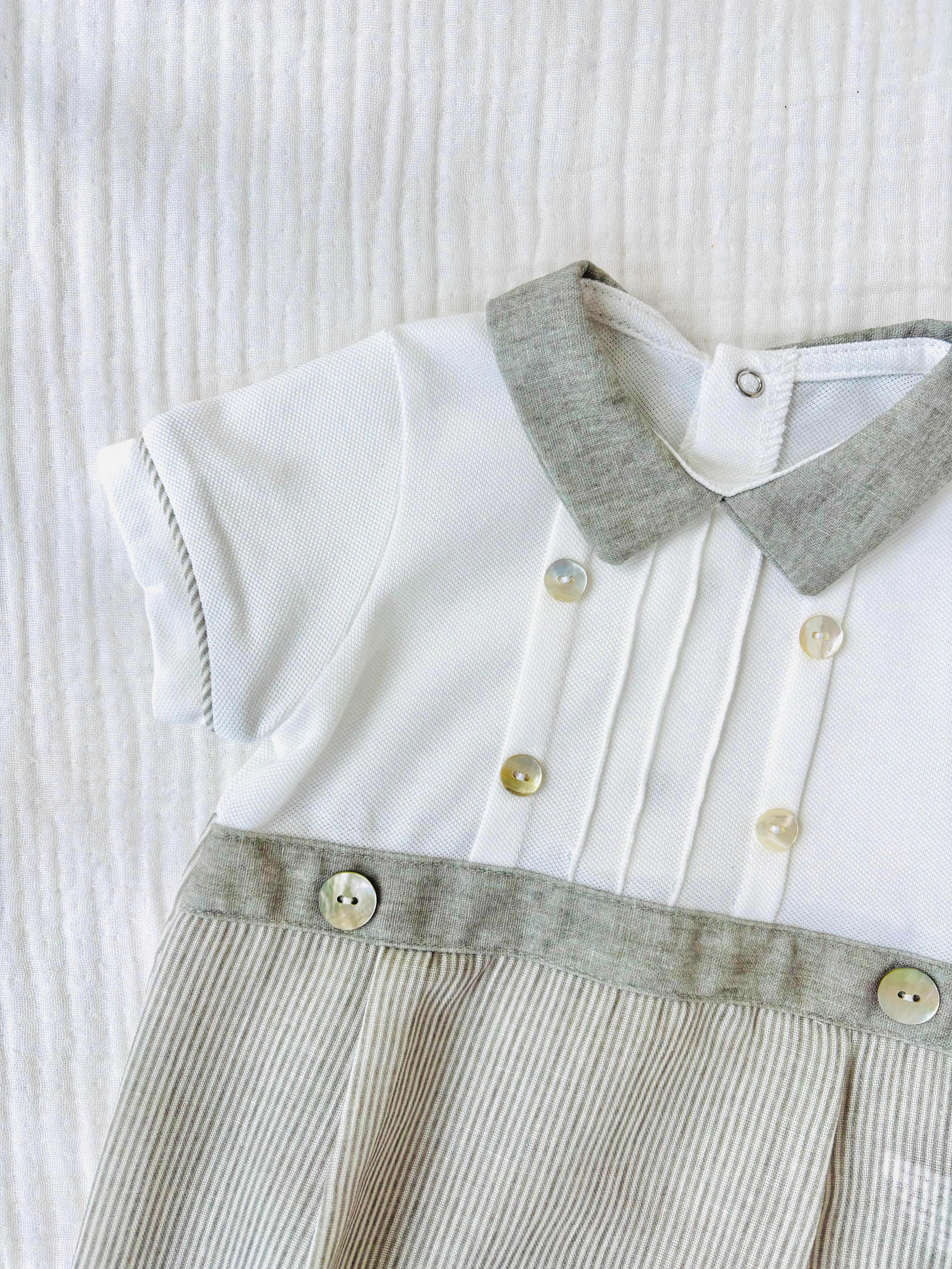 Gilbert Yeşil Keten Tulum