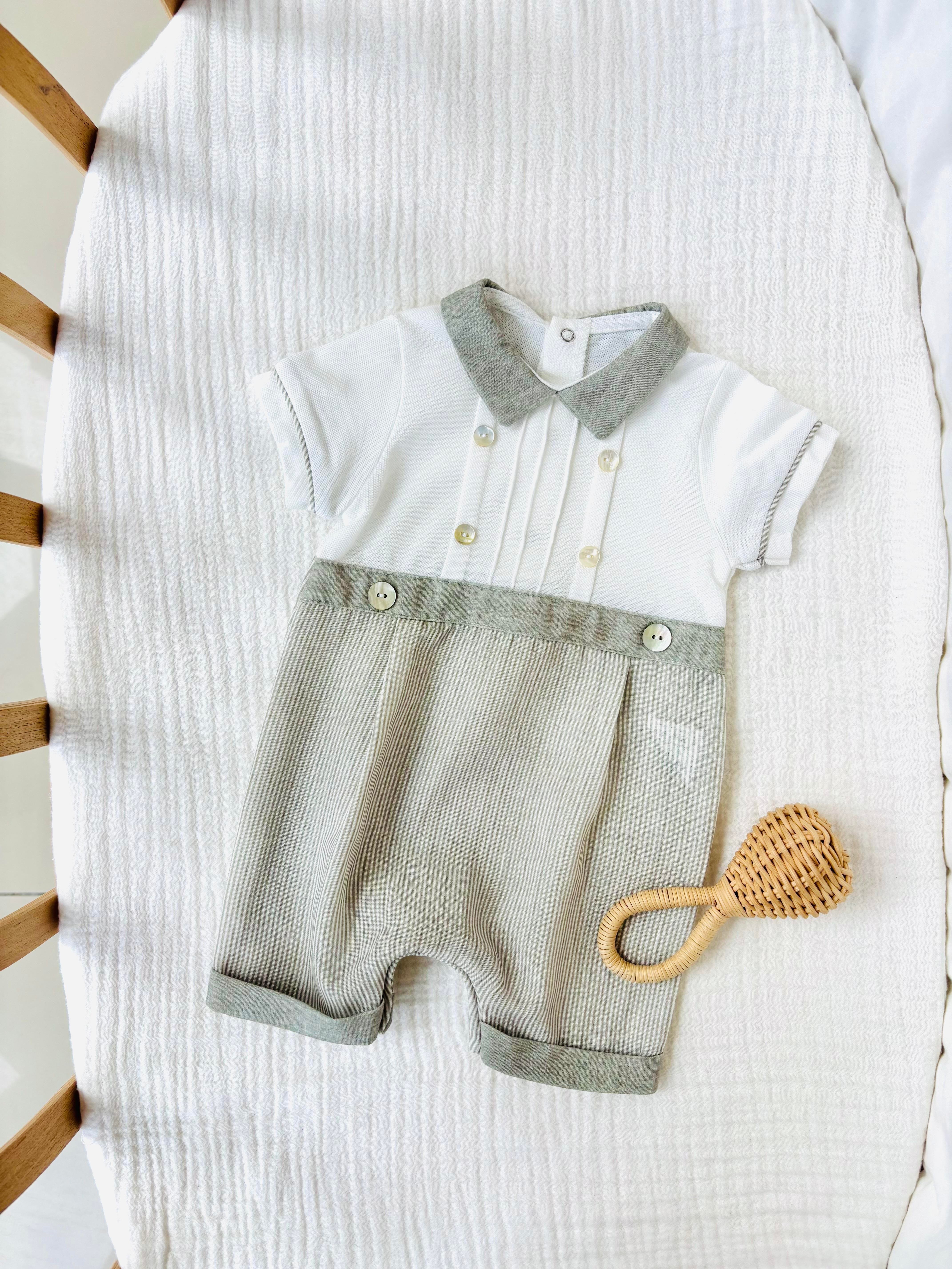 Gilbert Yeşil Keten Tulum