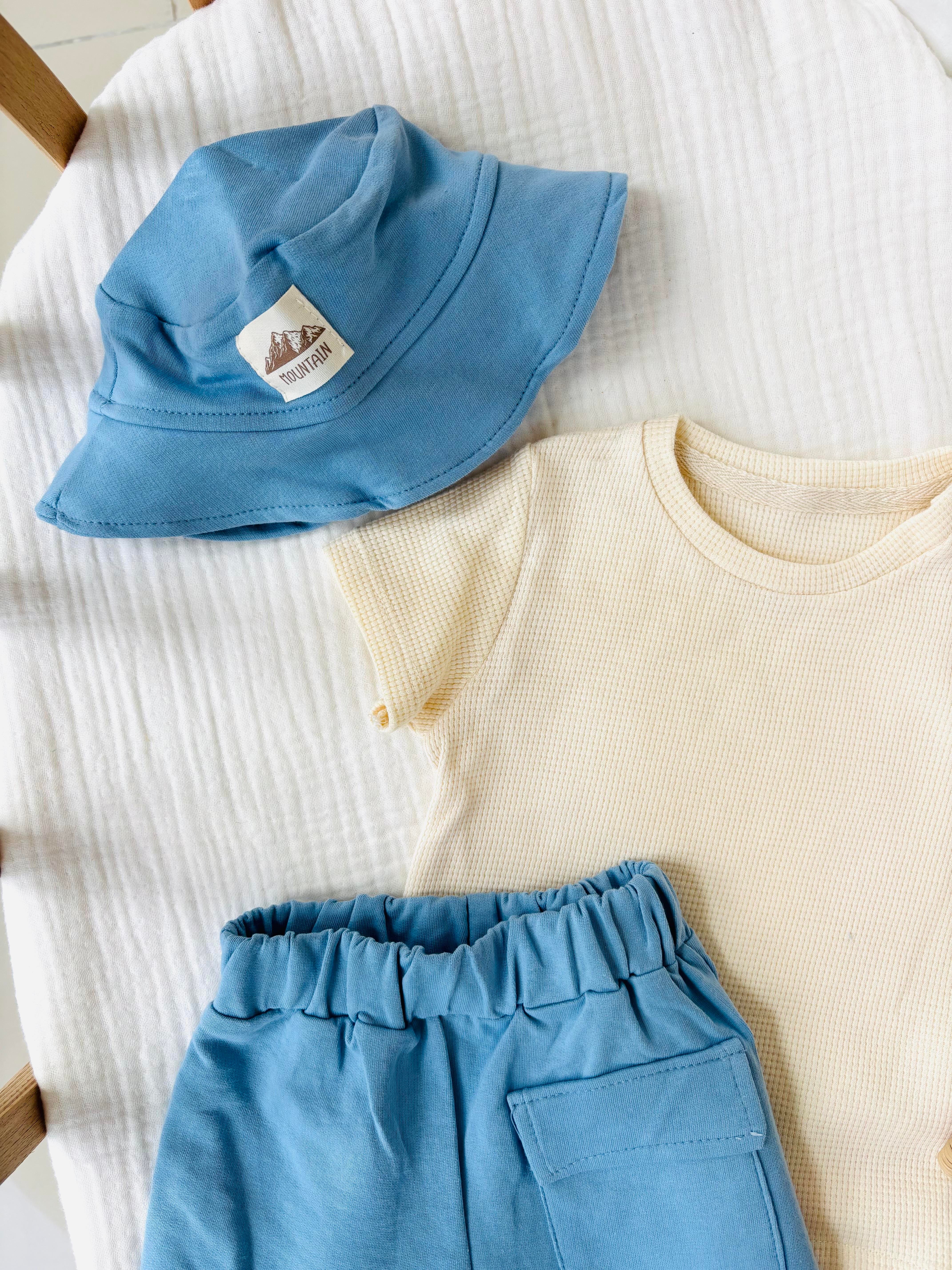 Harry Şapkalı 3'lü Takım - Açık Mavi