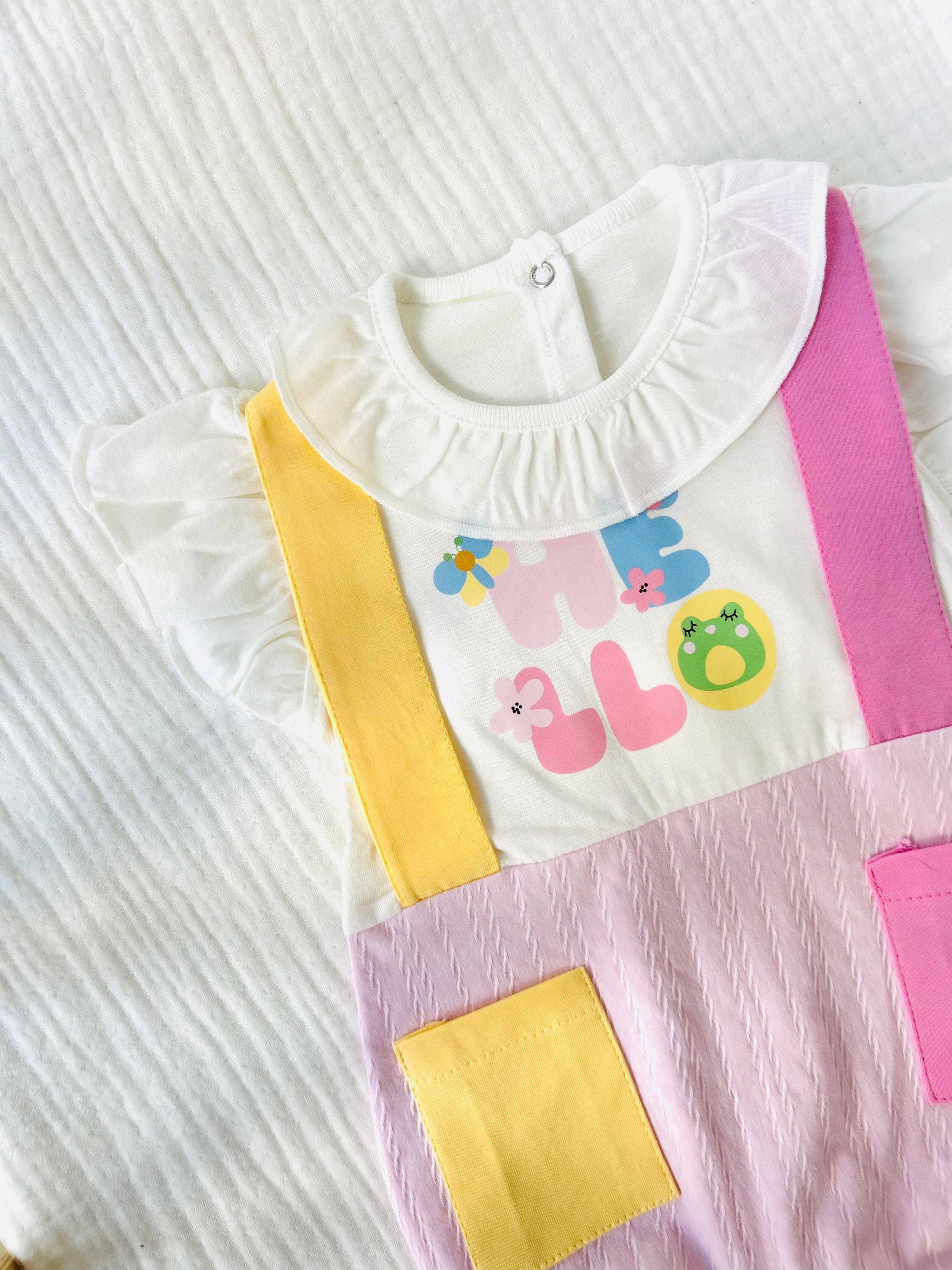 Hello Kız Bebek Tulum - Pembe