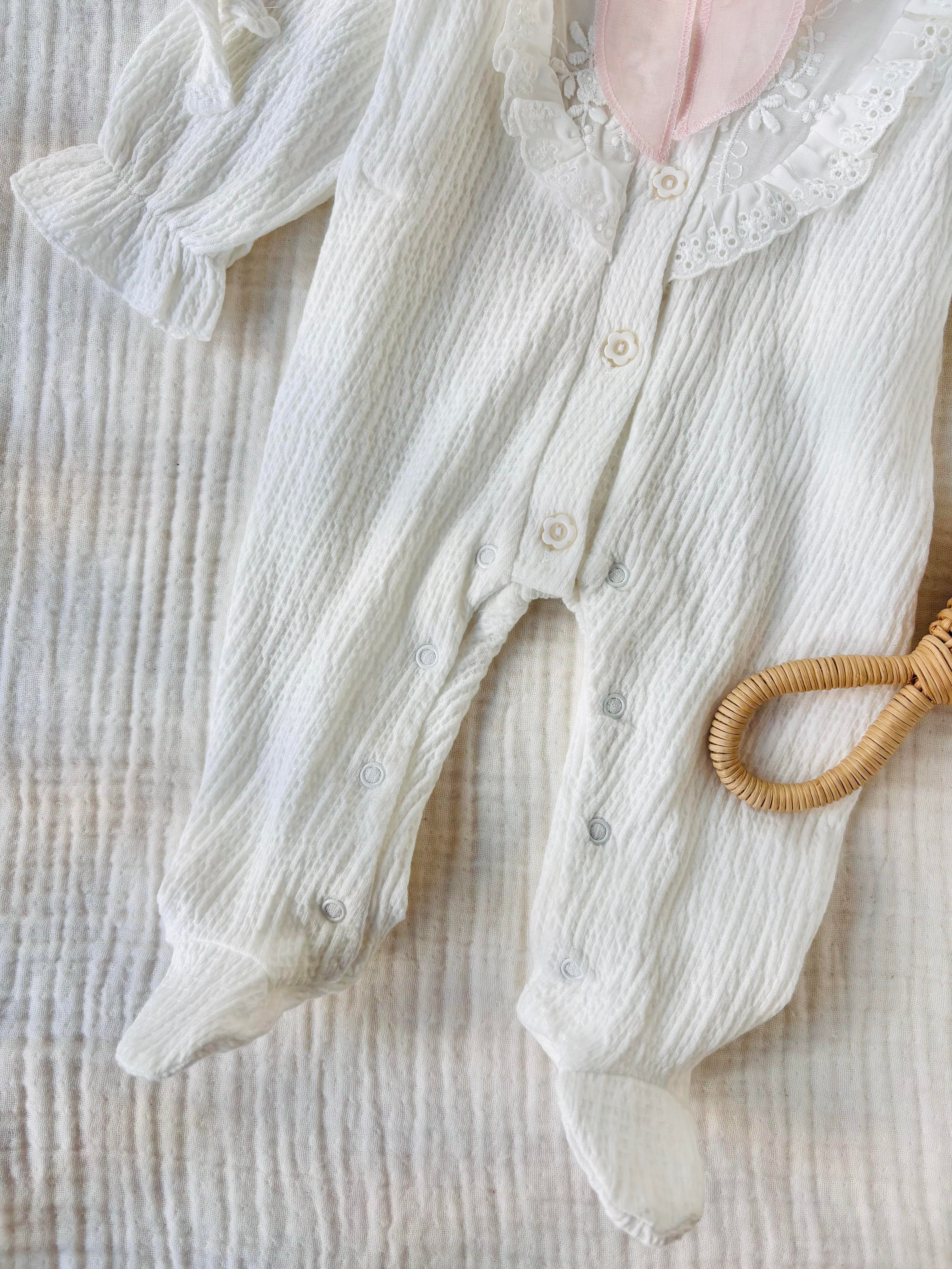 Ida Şapkalı Tulum - Beyaz