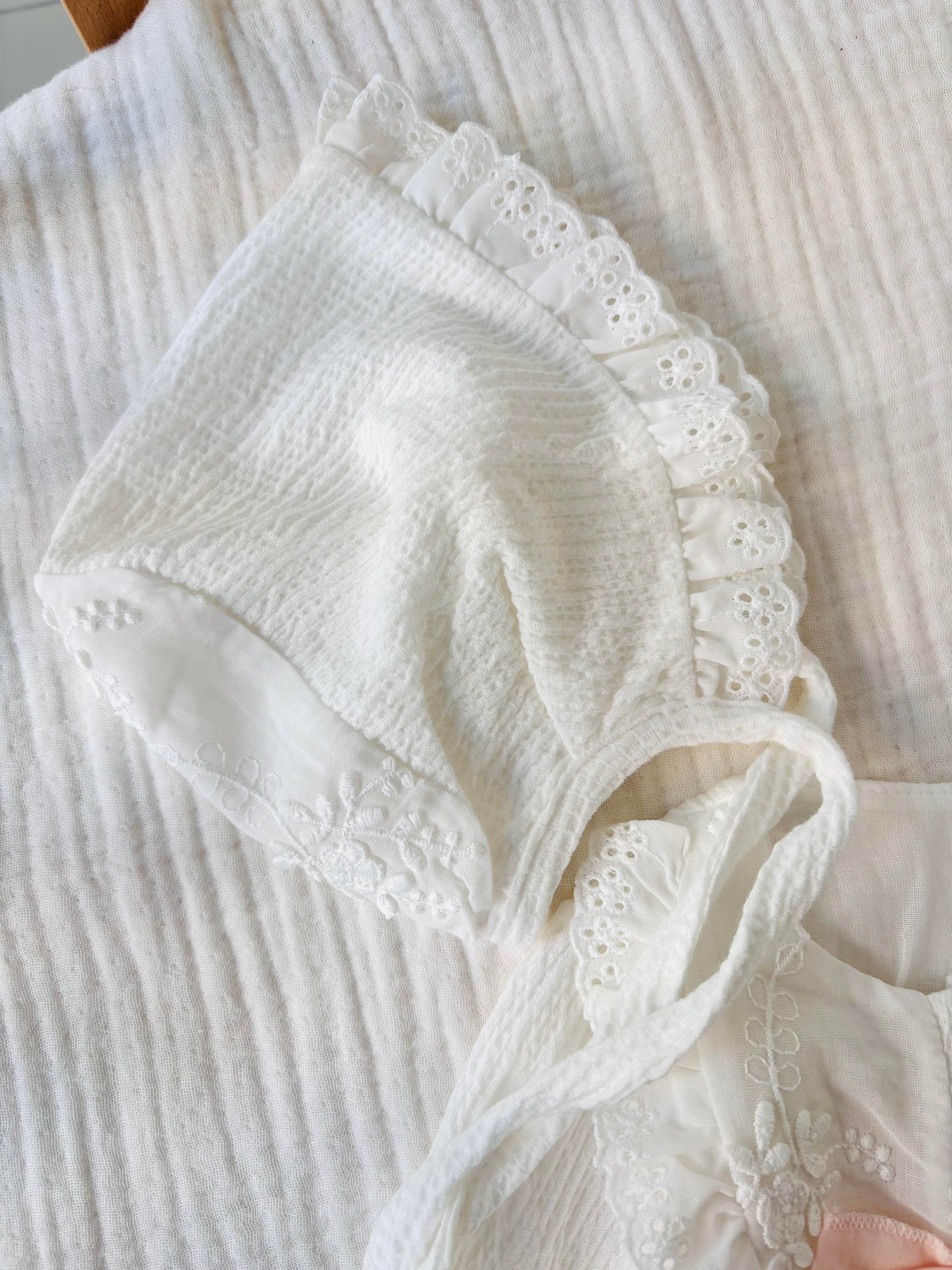 Ida Şapkalı Tulum - Beyaz