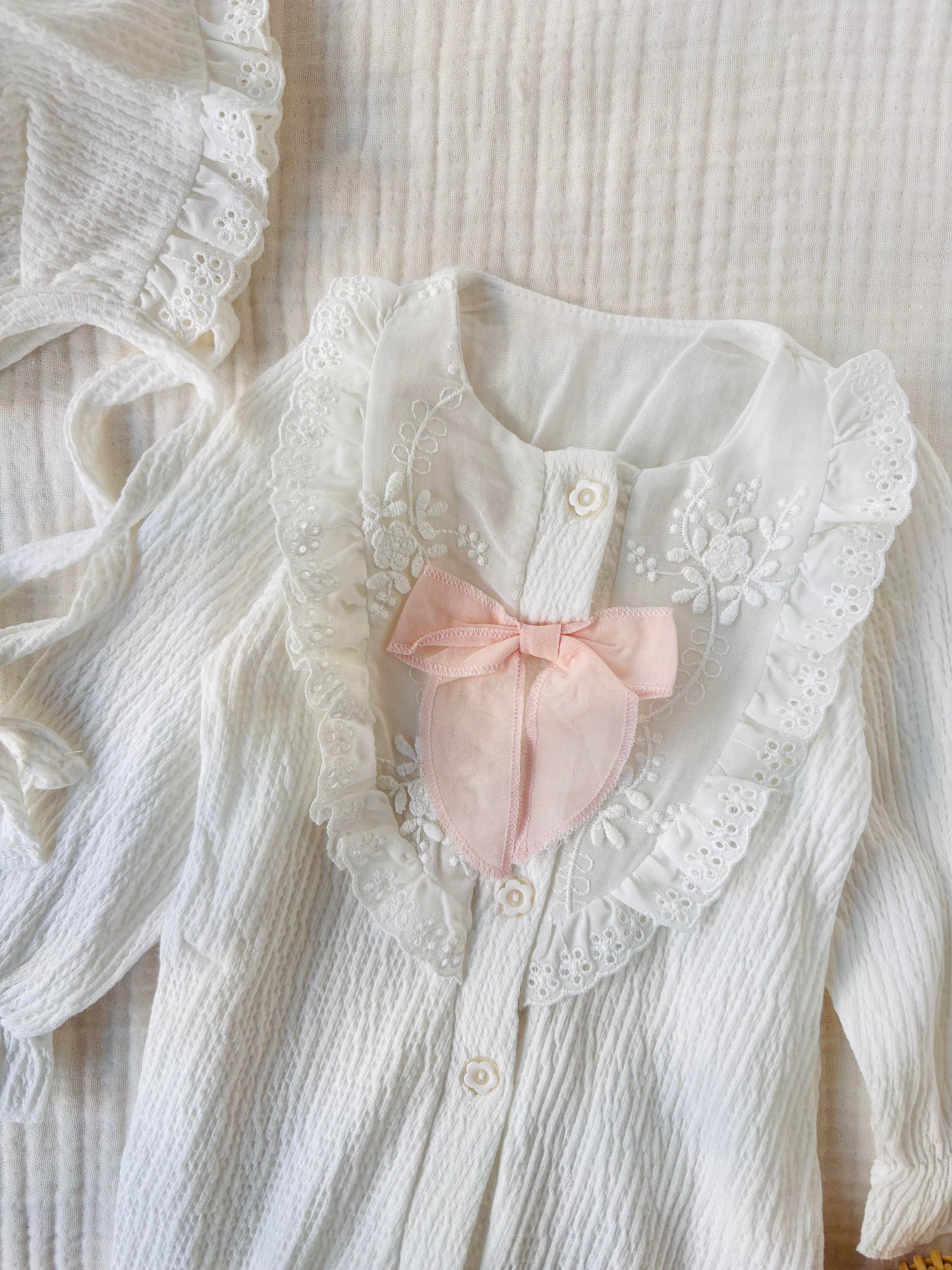 Ida Şapkalı Tulum - Beyaz