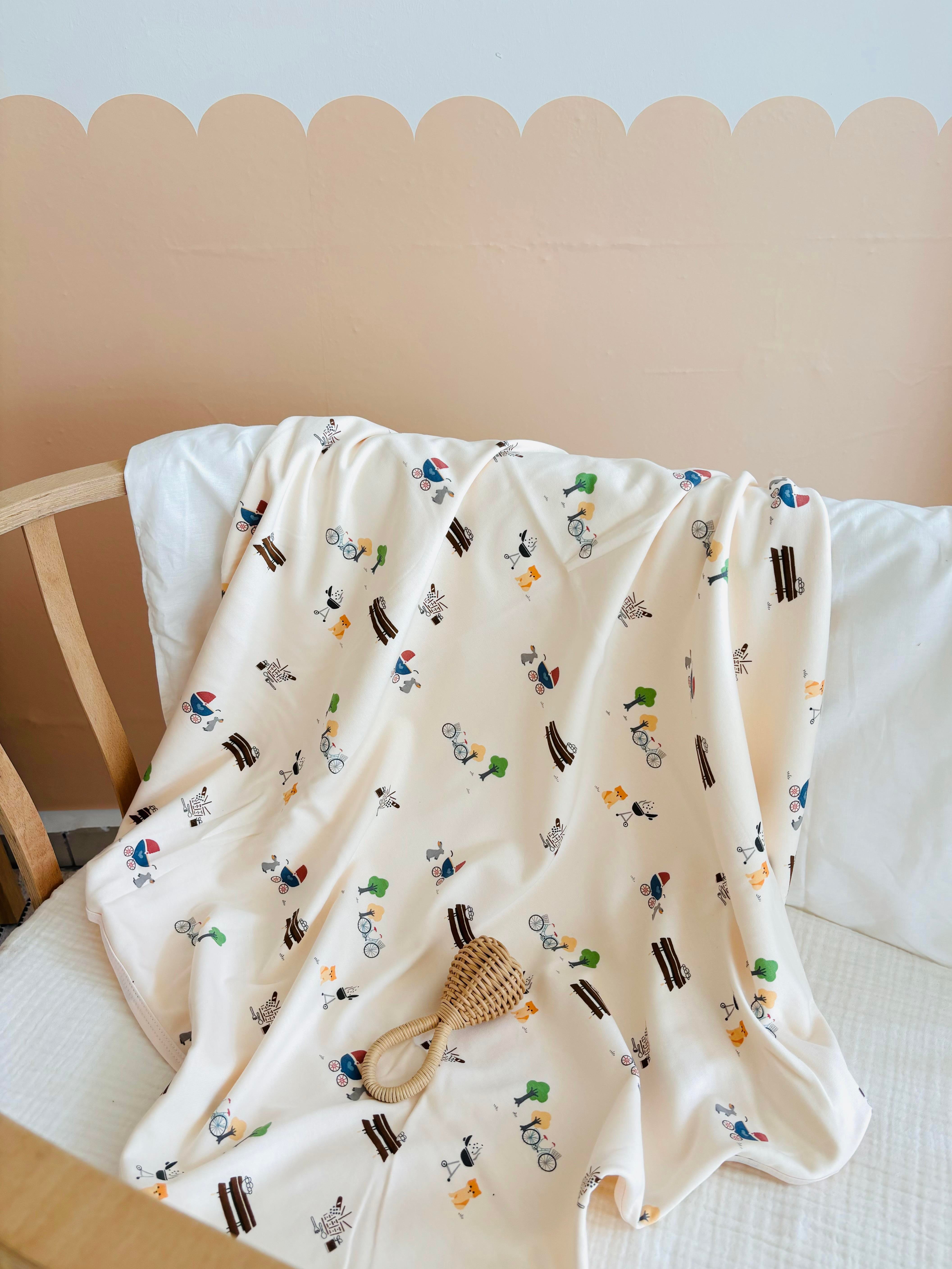 Karışık Desenli Penye Battaniye