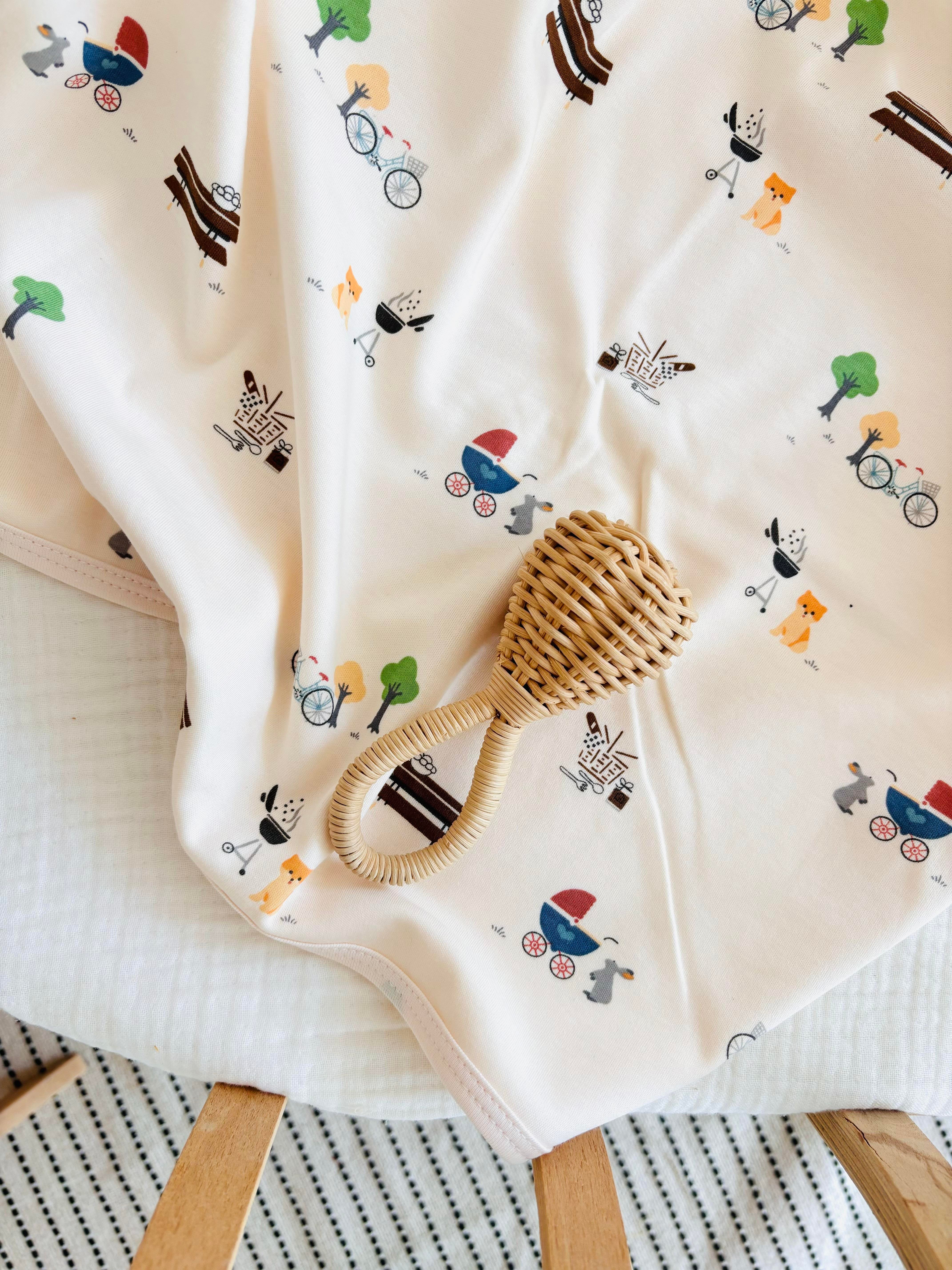 Karışık Desenli Penye Battaniye