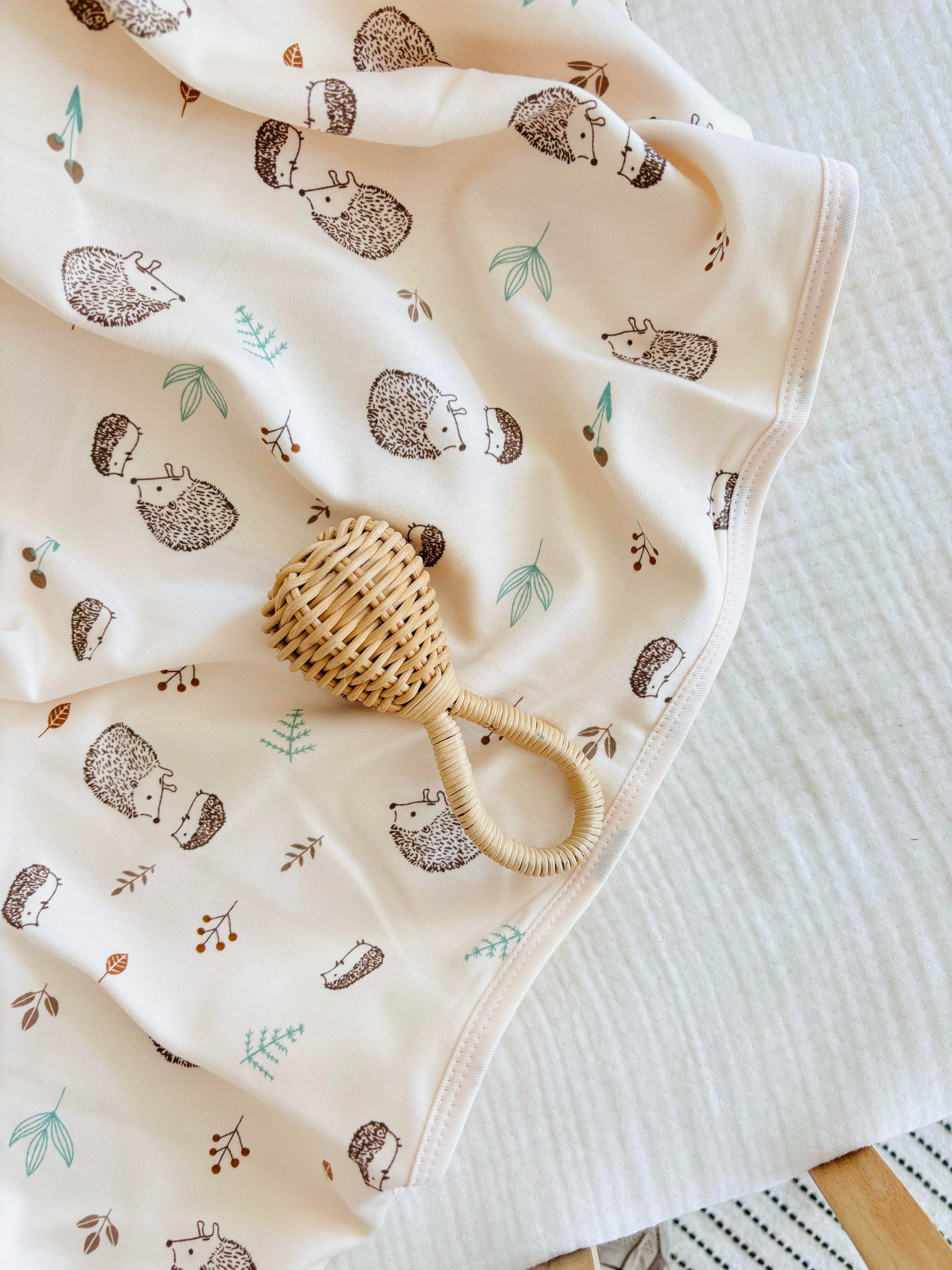 Kirpi Desenli Penye Battaniye