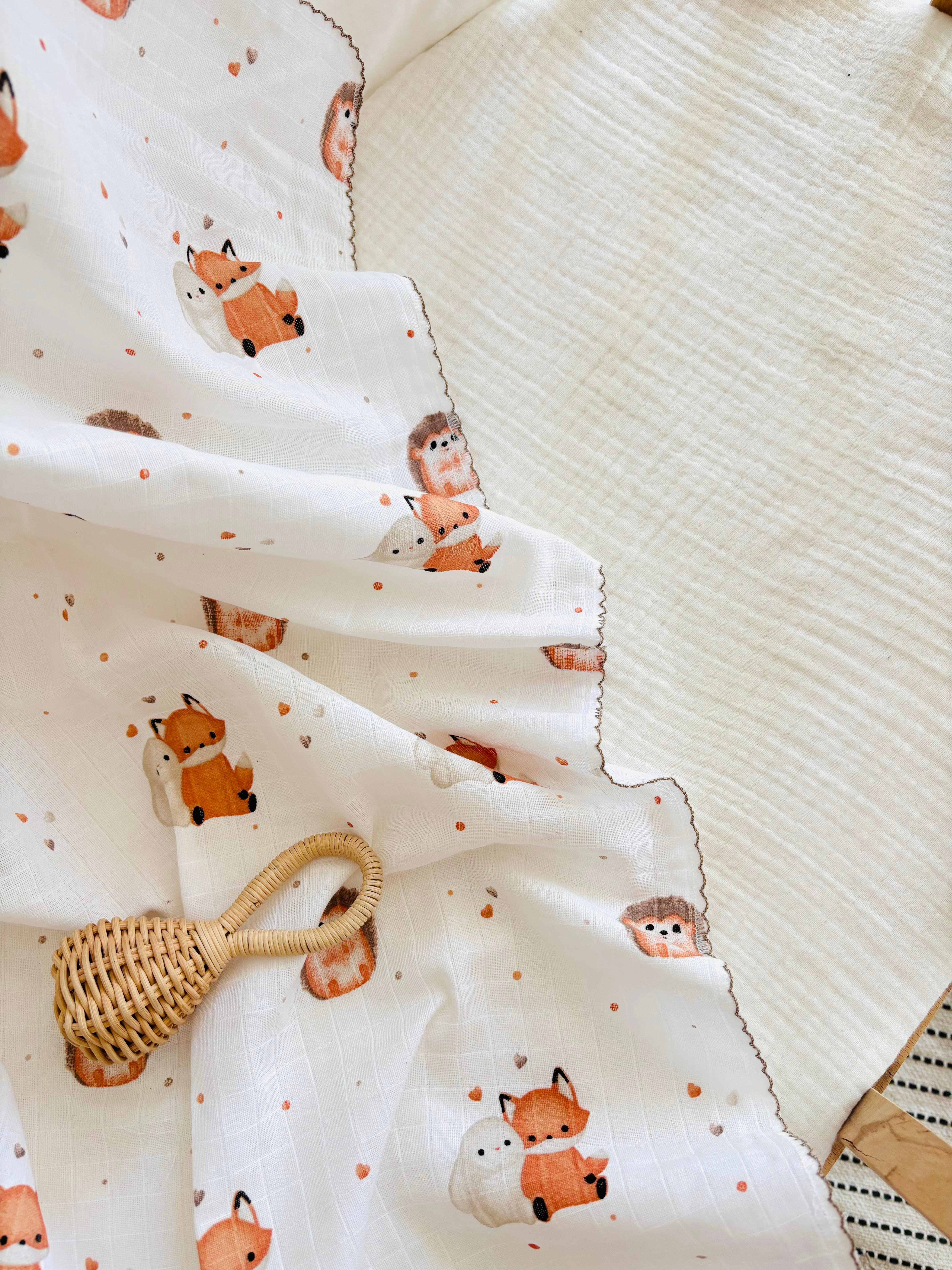 Kirpili Müslin Battaniye