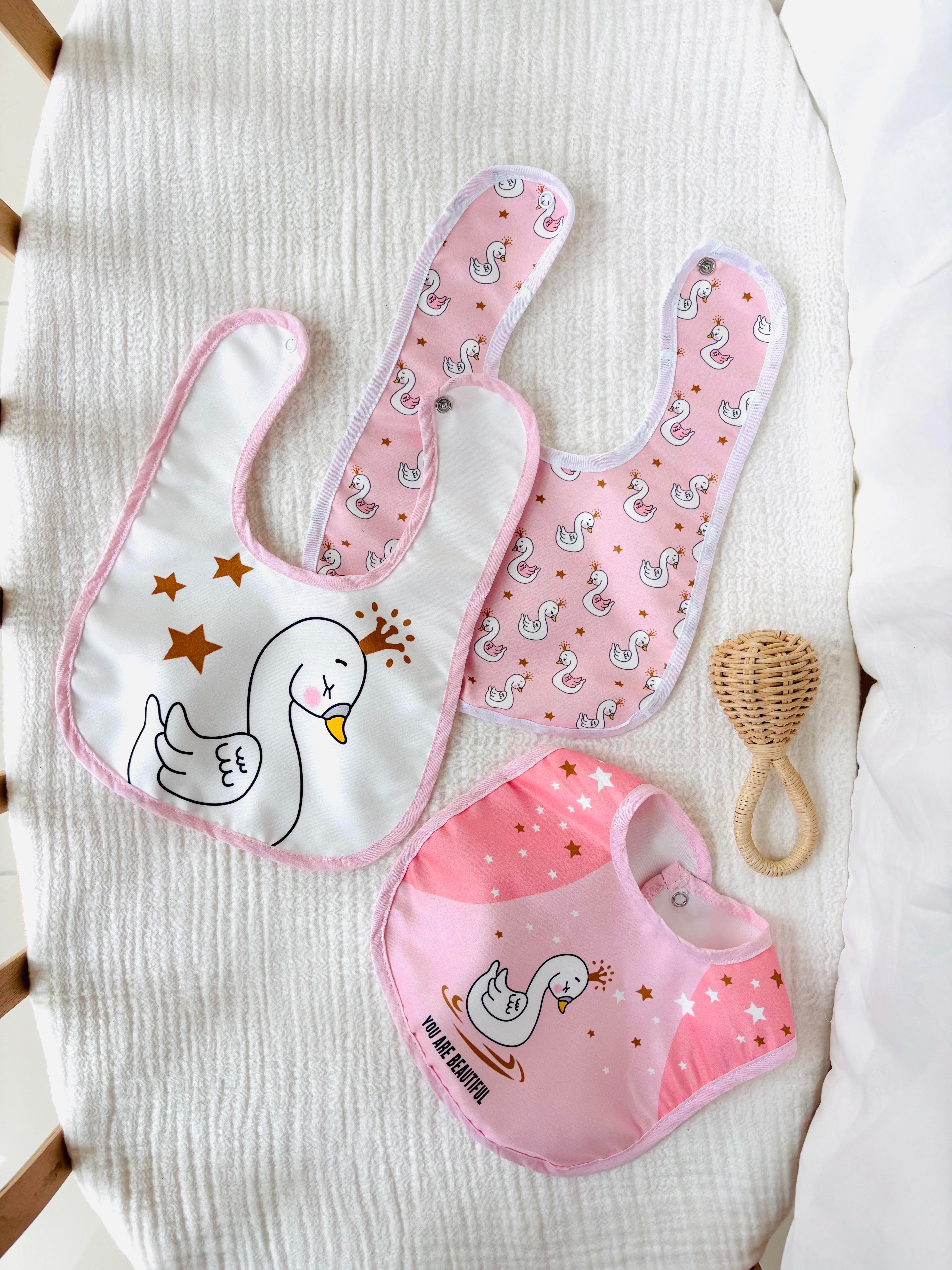 Kuğu Temalı 3'lü Önlük Seti