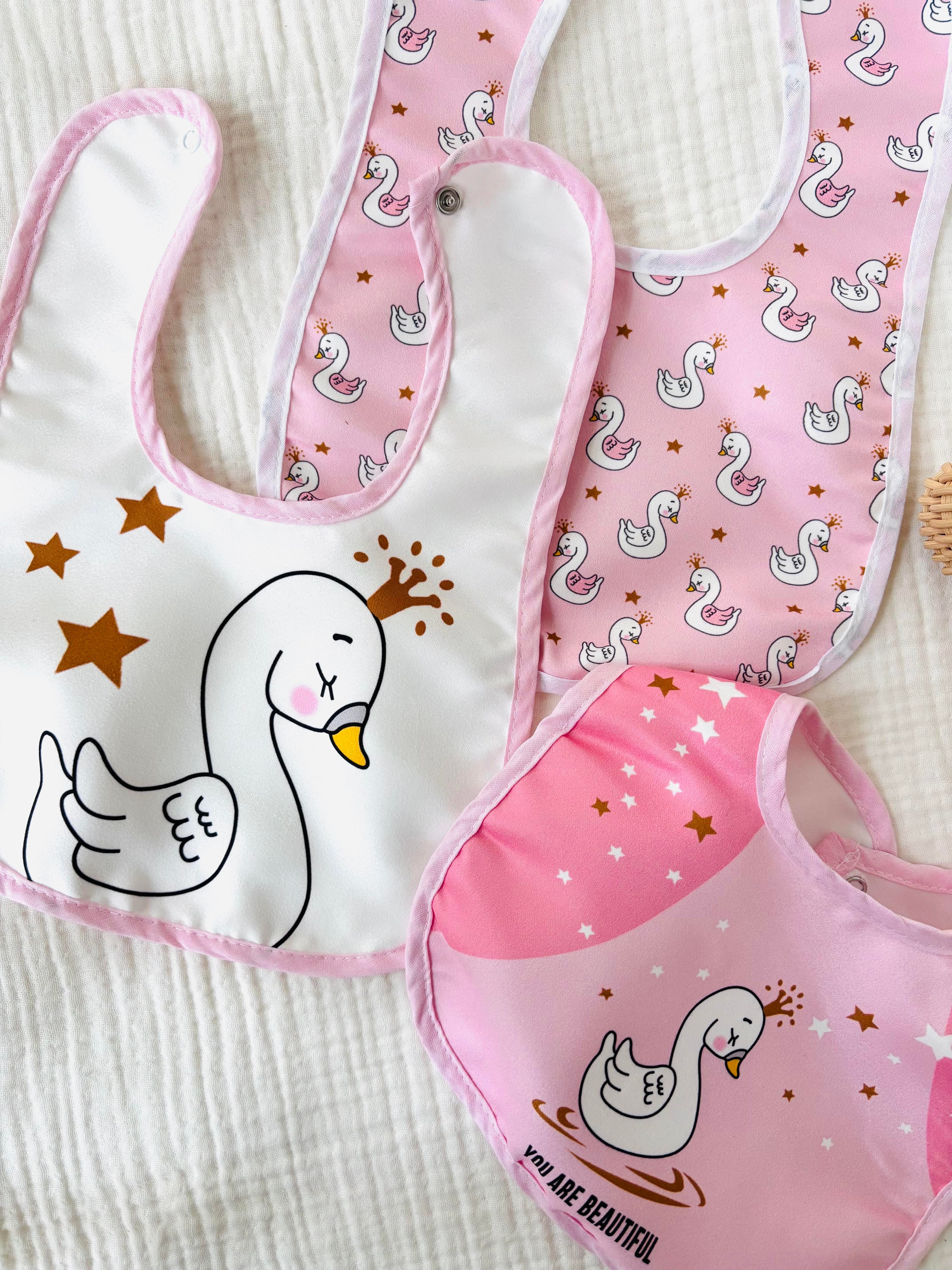 Kuğu Temalı 3'lü Önlük Seti