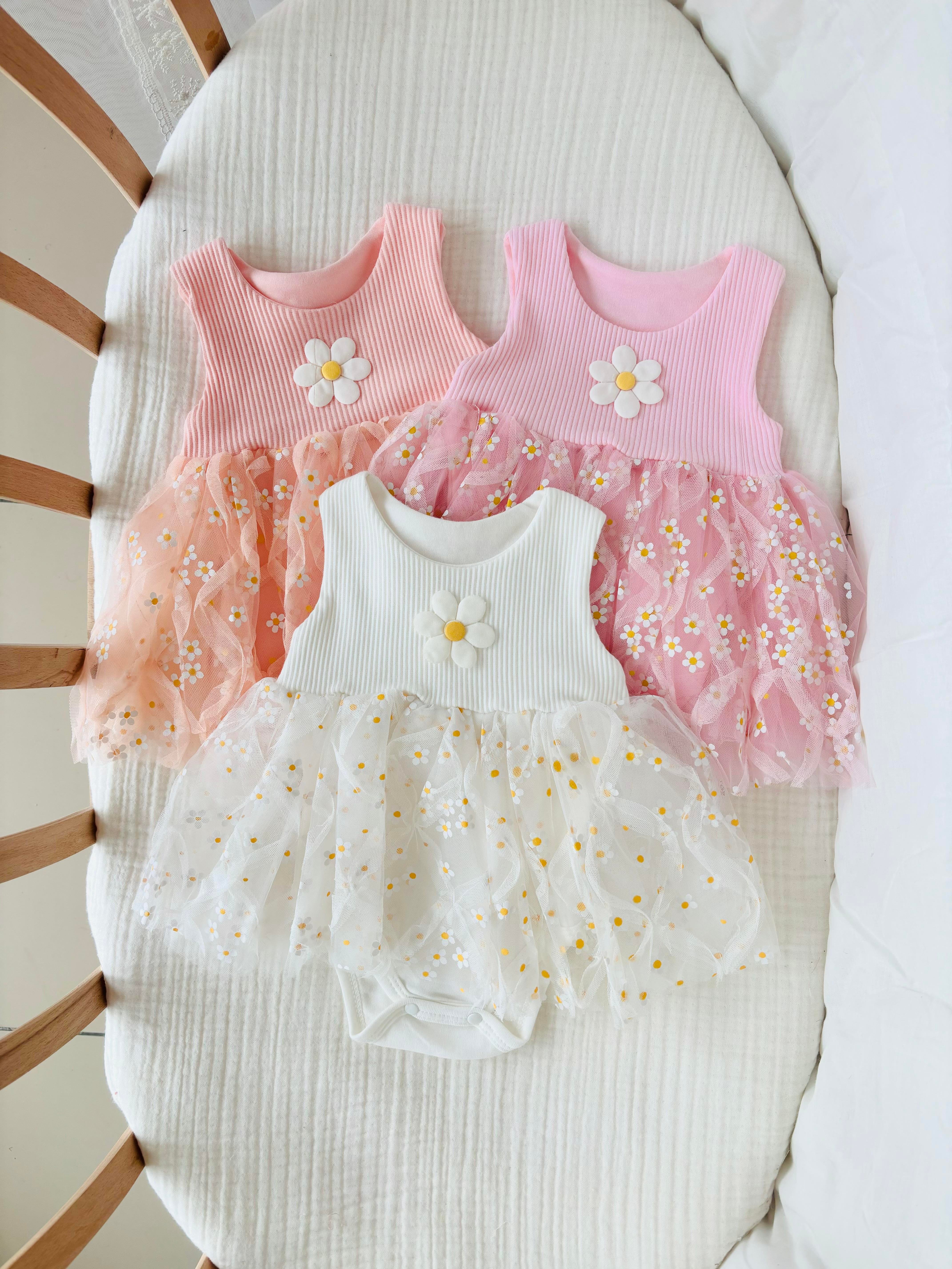 Lisa Papatyalı Tütü Elbise - Pembe