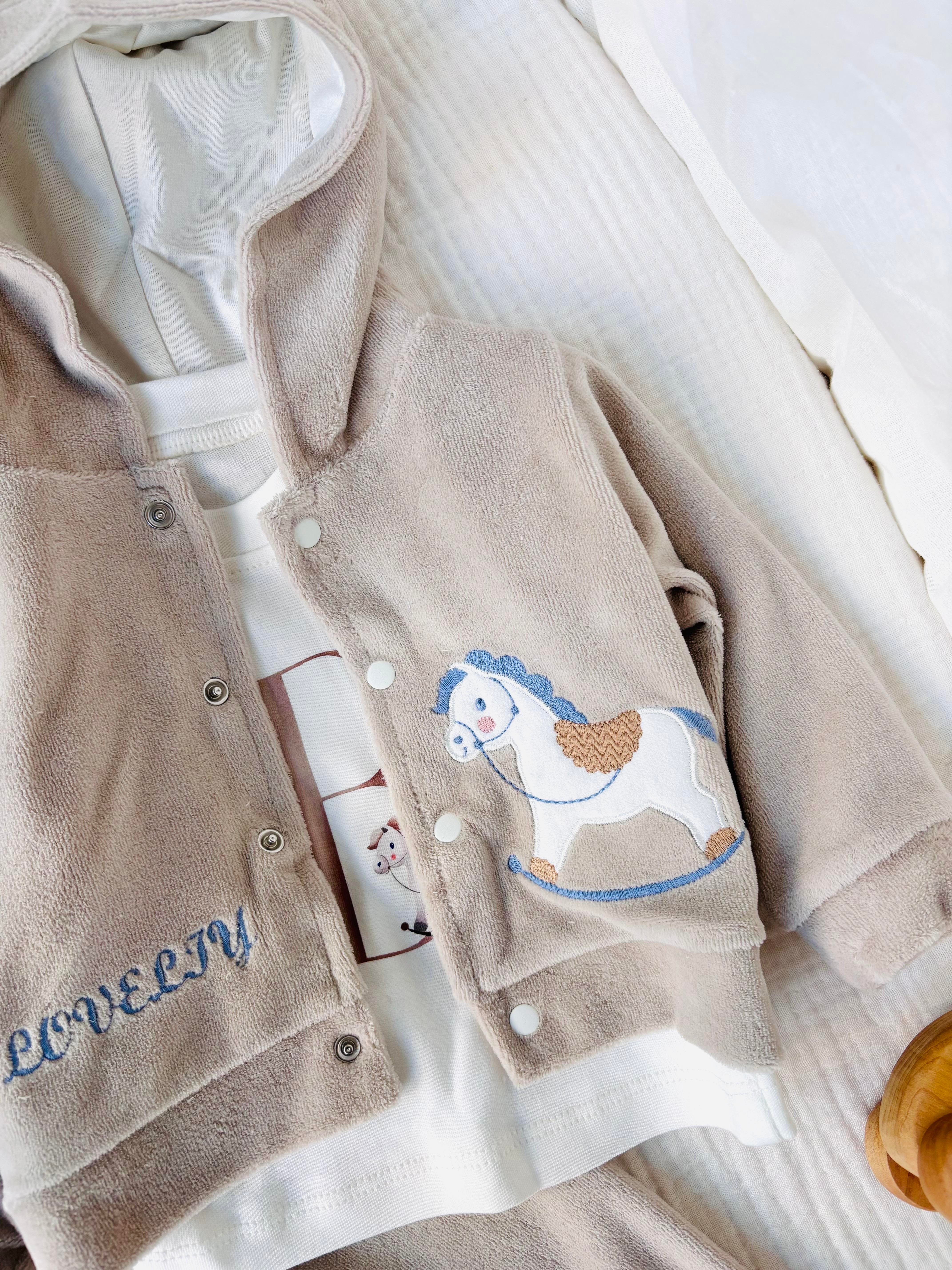 Lorien Kadife 3 Parça Takım