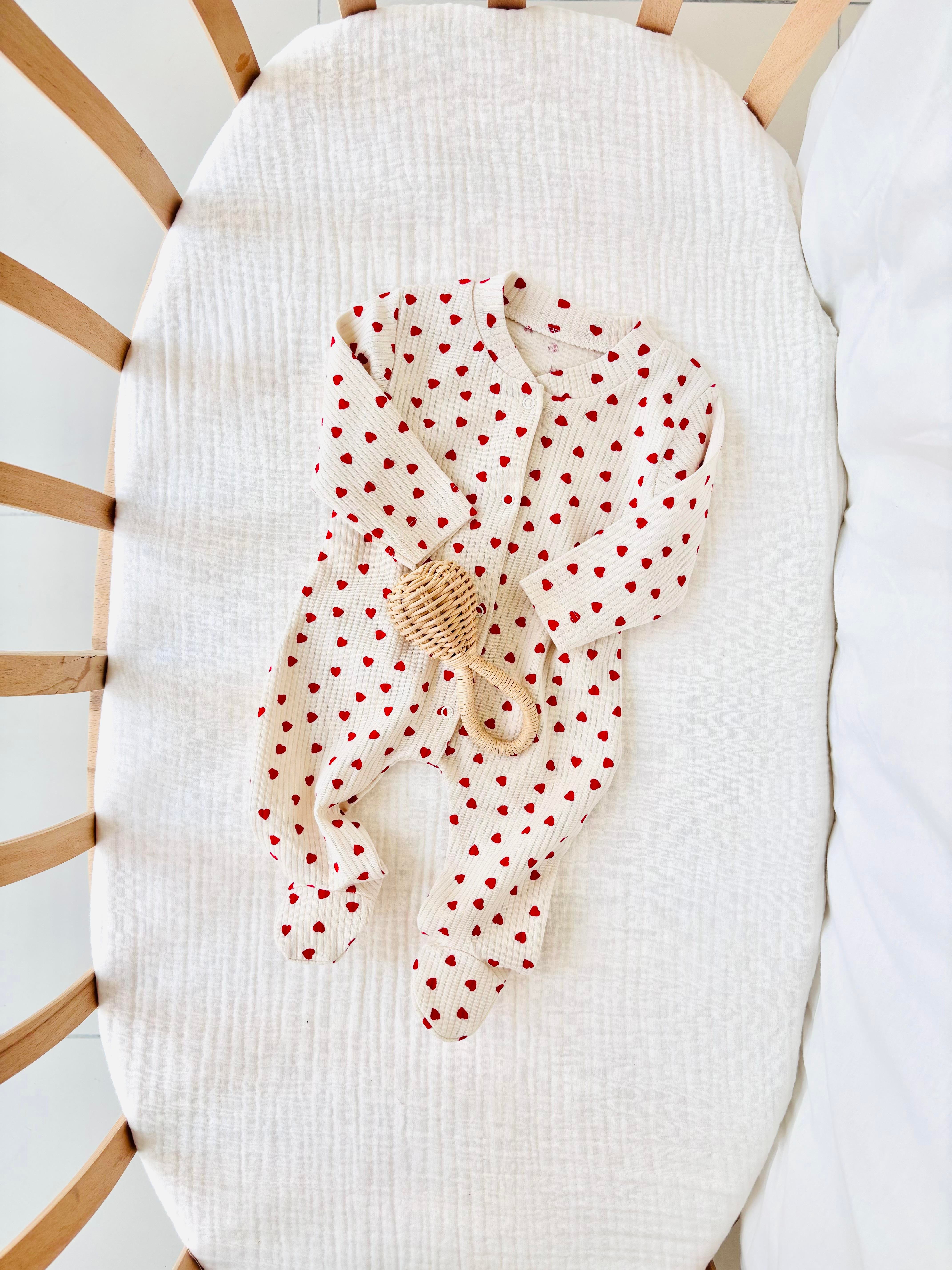 Love Kalp Baskılı Tulum