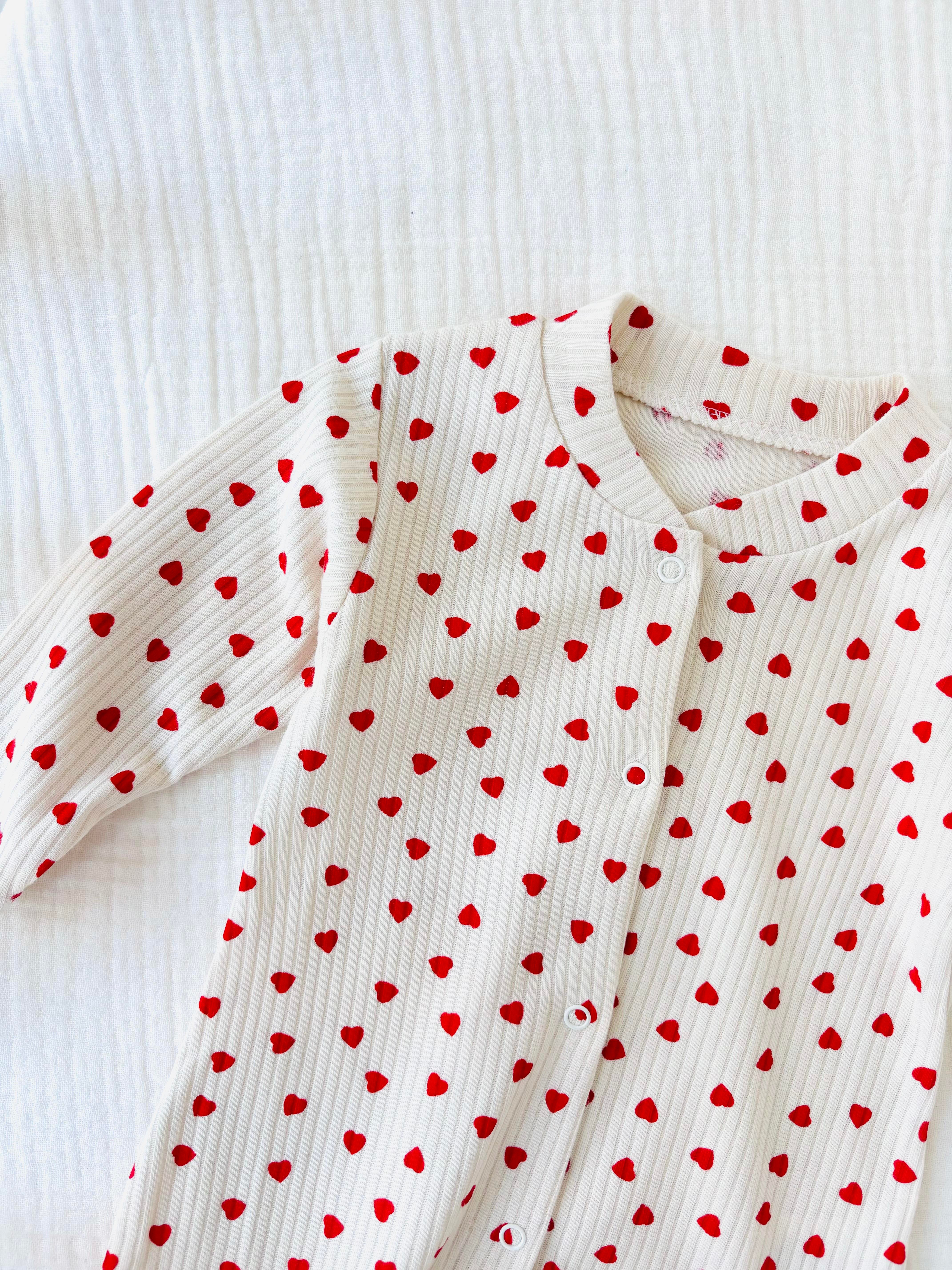 Love Kalp Baskılı Tulum