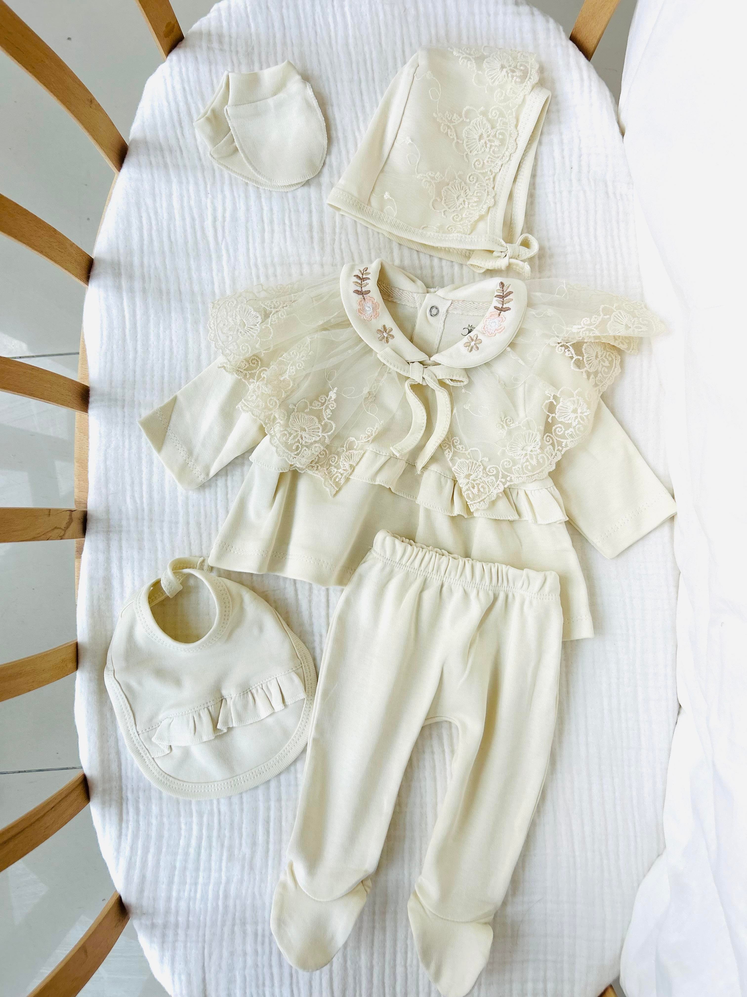 Mia Dantel Yaka Yenidoğan Takım 