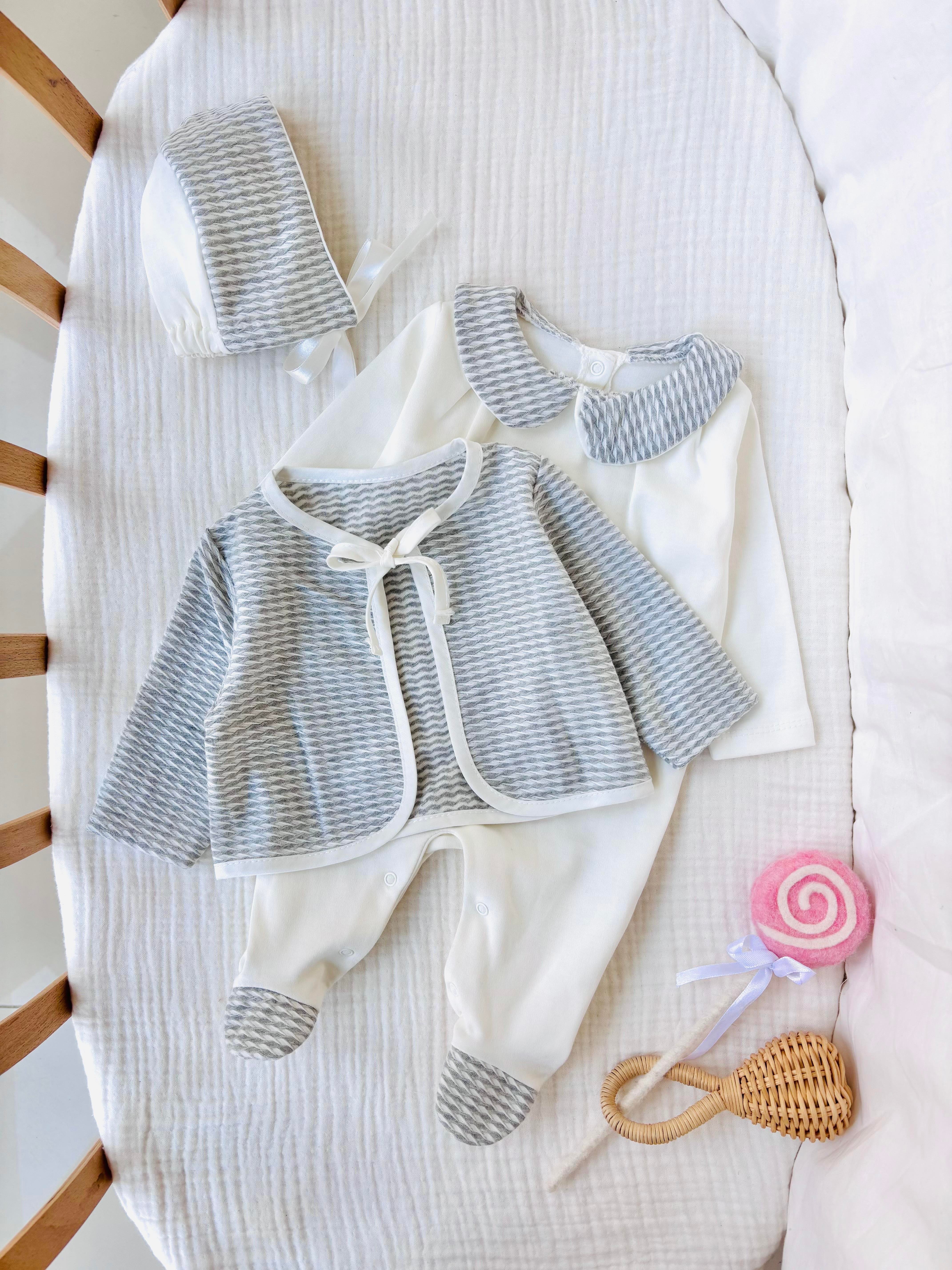 Miela Hırkalı Tulum - Gri