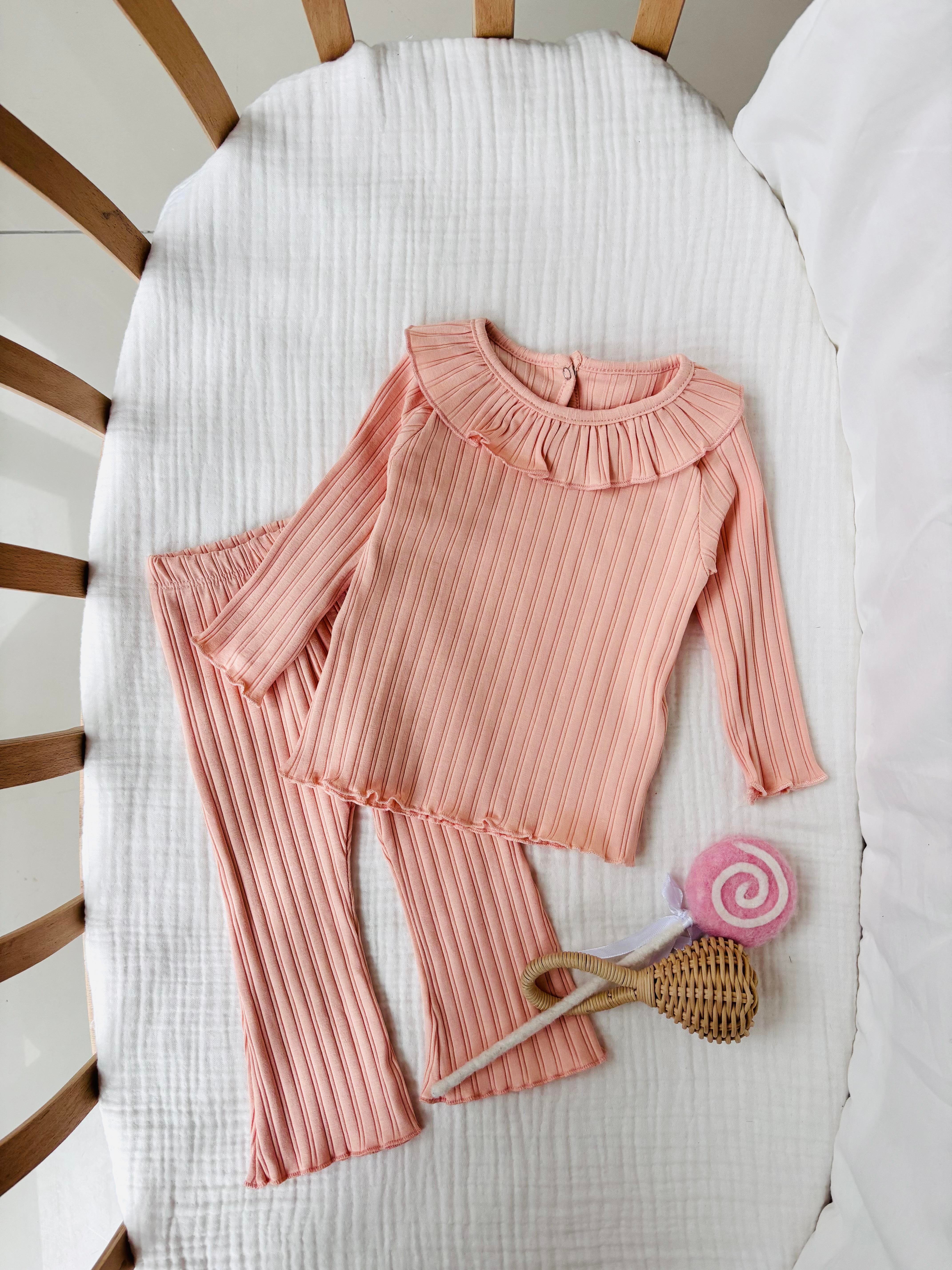 Paris Basic Kız Bebek Takım - Yavruağzı