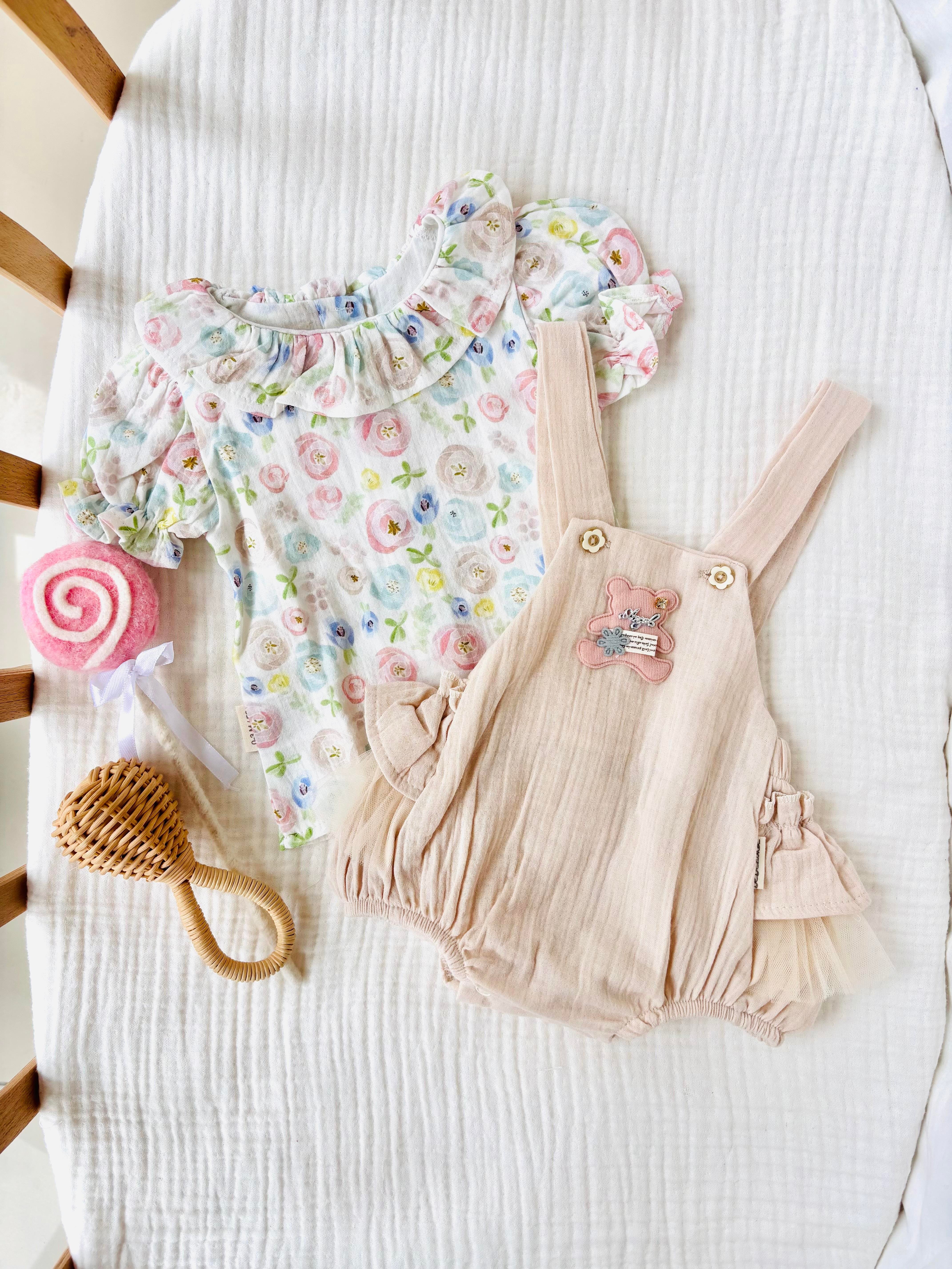 Patricia Tül Detaylı Romper Takım