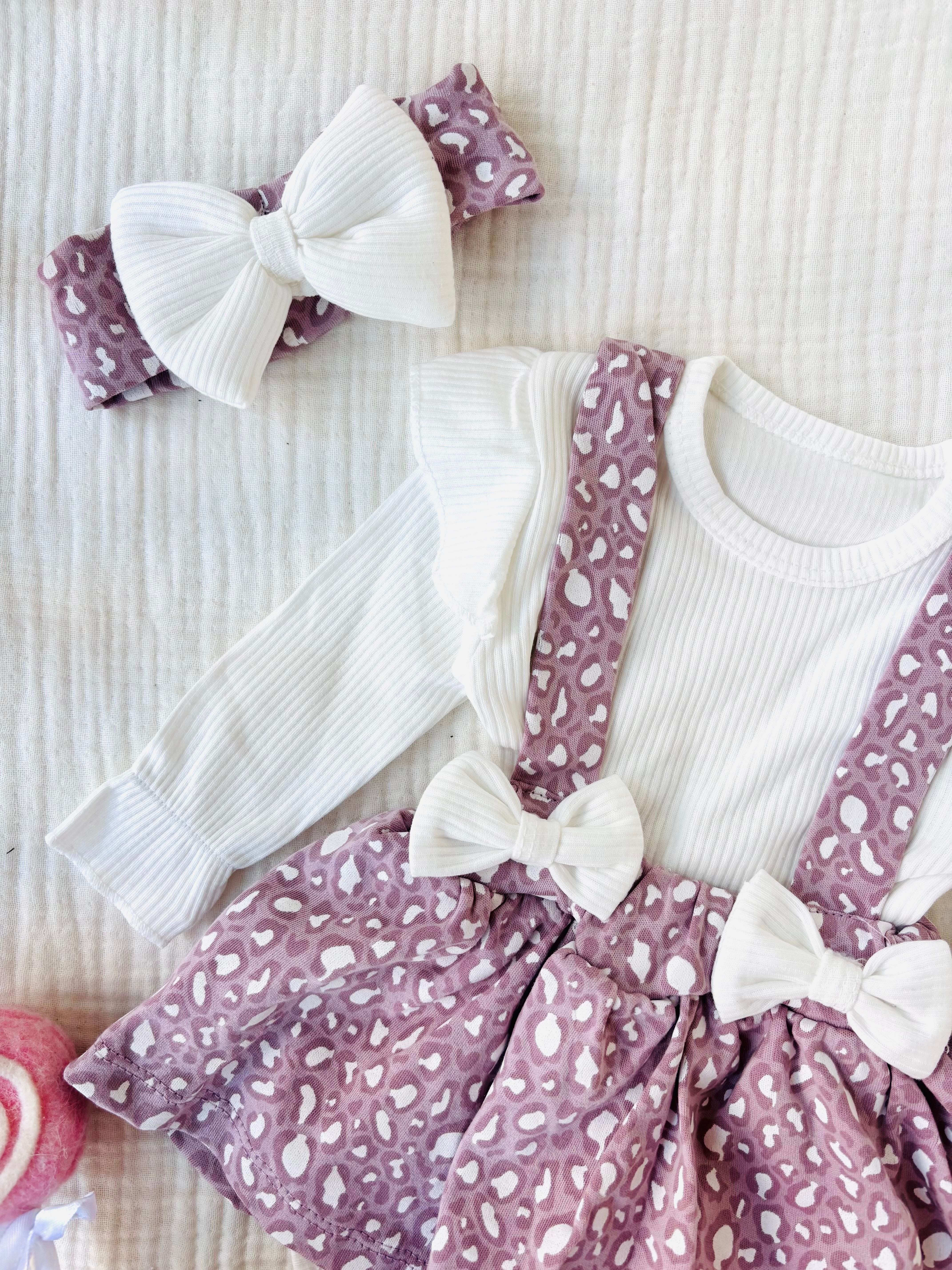 Perla Uzun Kollu Elbise Takım - Lila