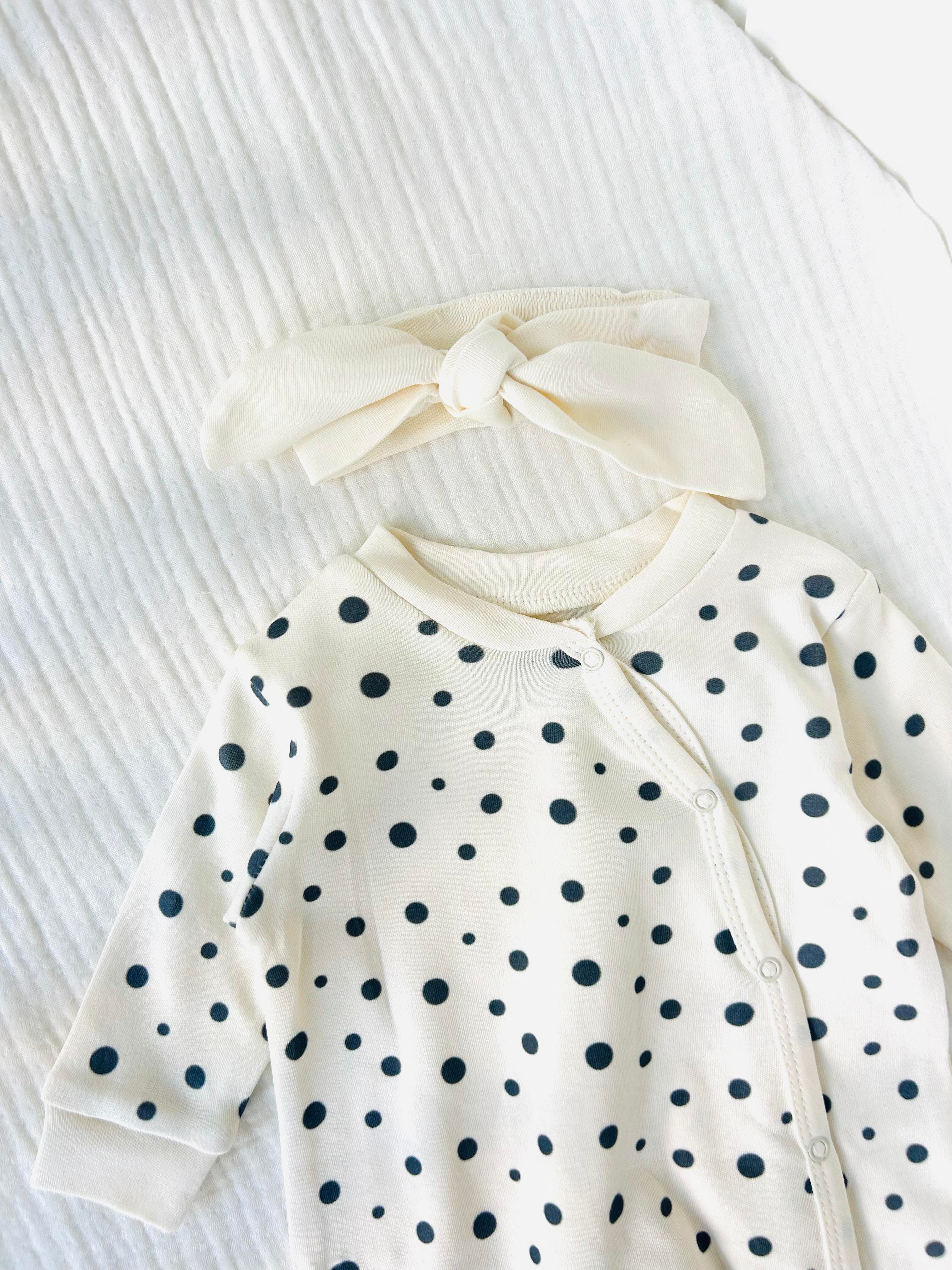 Point Kız Bebek Bandanalı Tulum