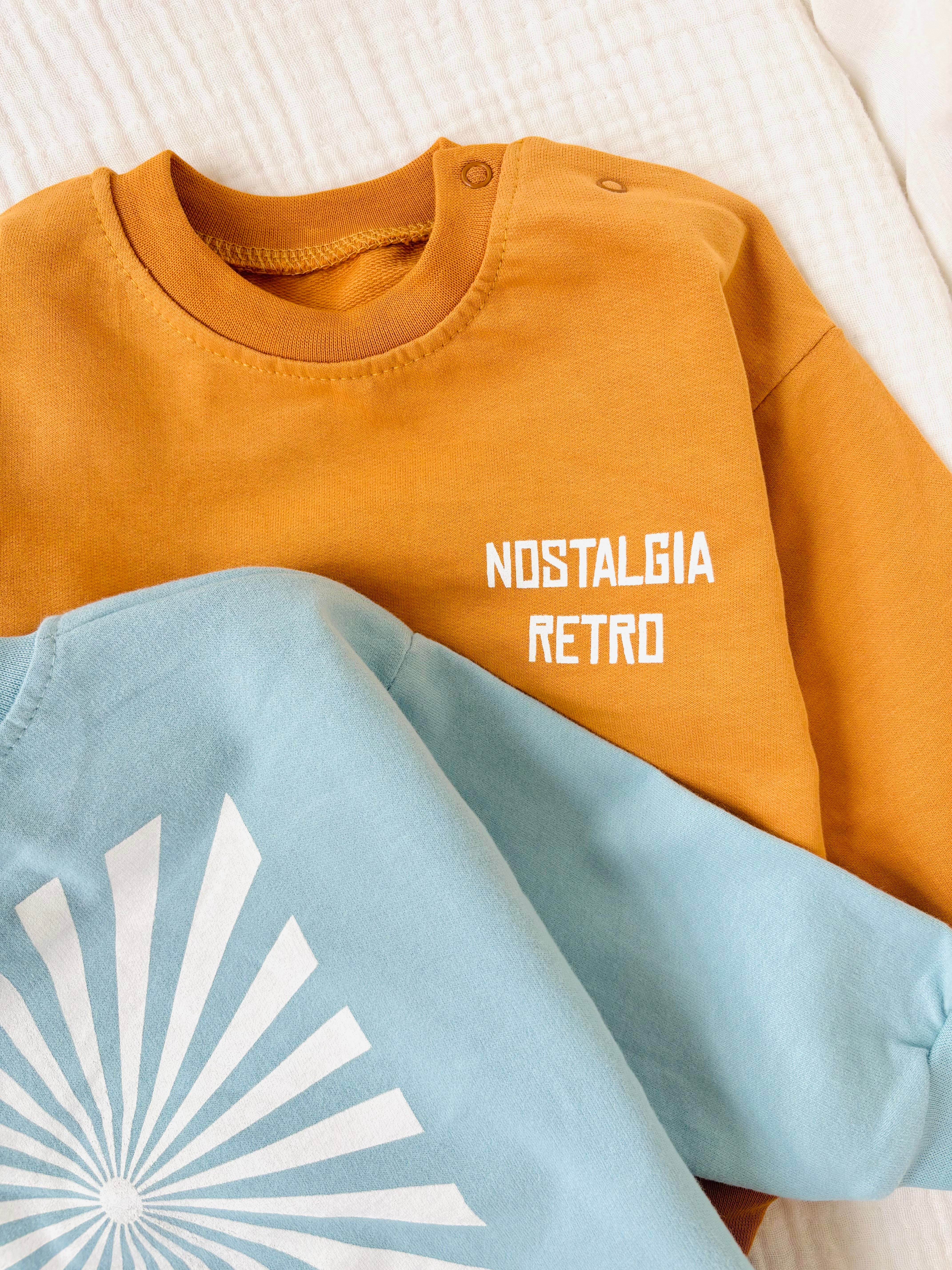 Retro Alt Üst Takım - Mavi