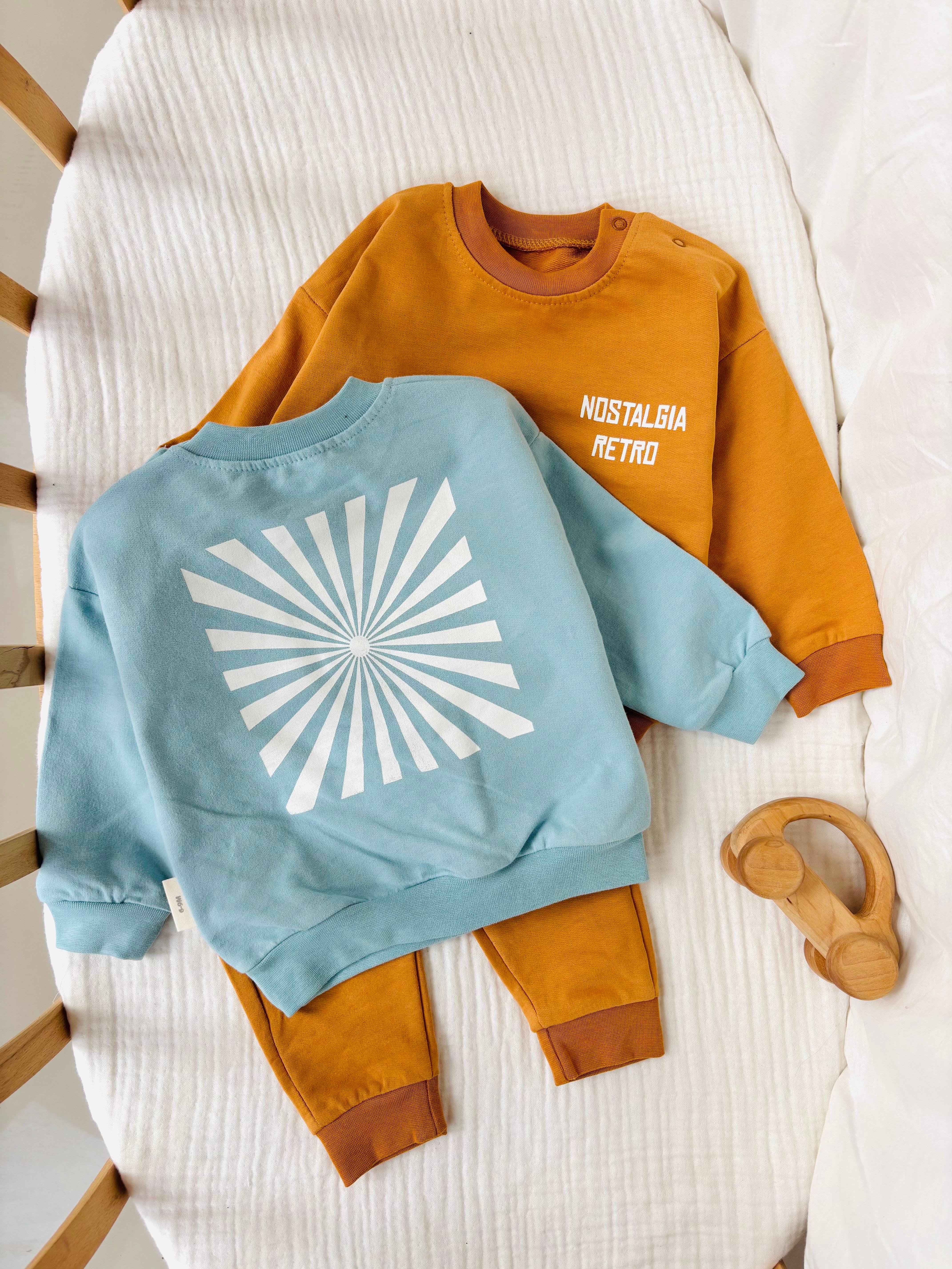 Retro Alt Üst Takım - Turuncu