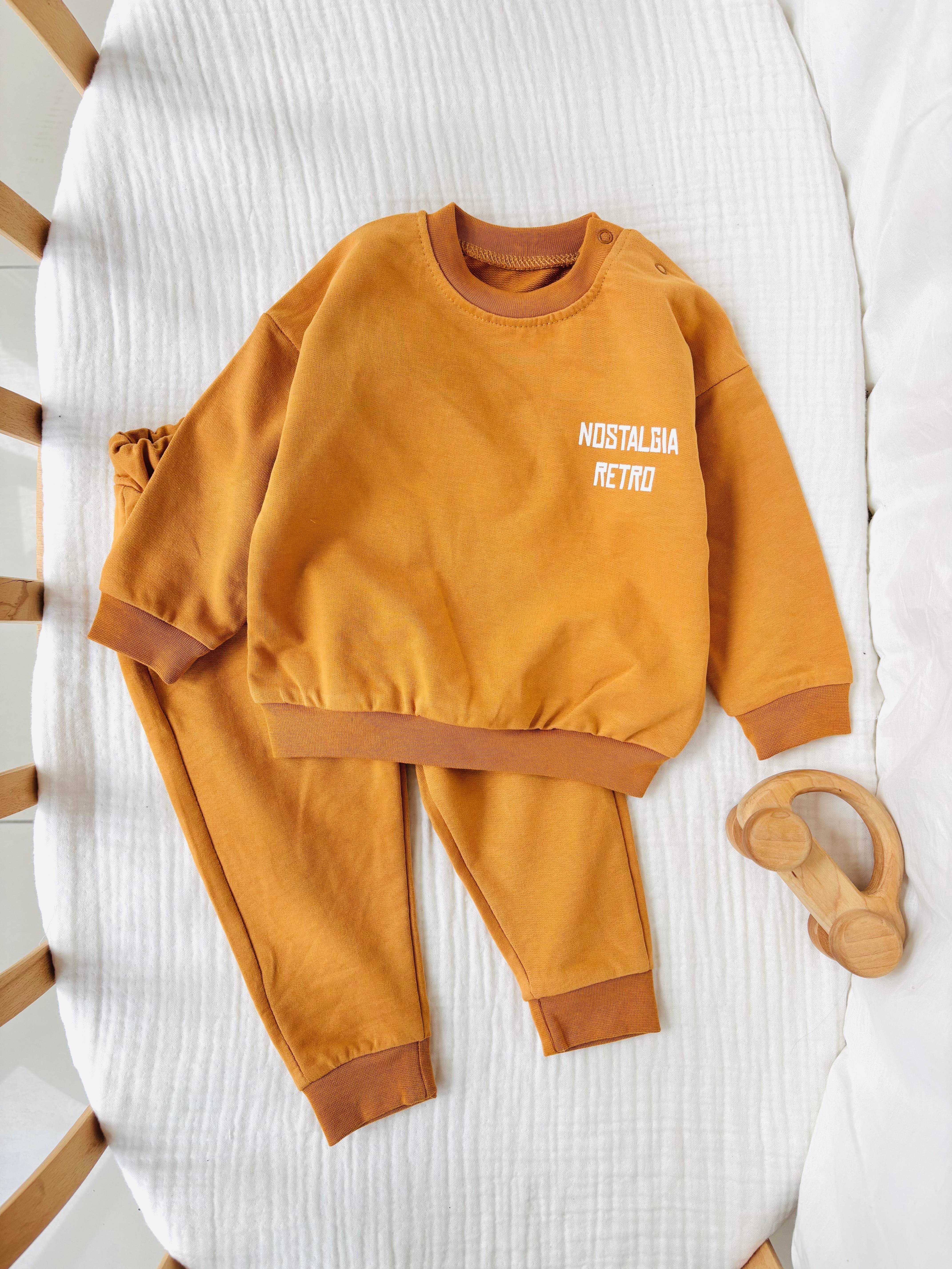 Retro Alt Üst Takım - Turuncu