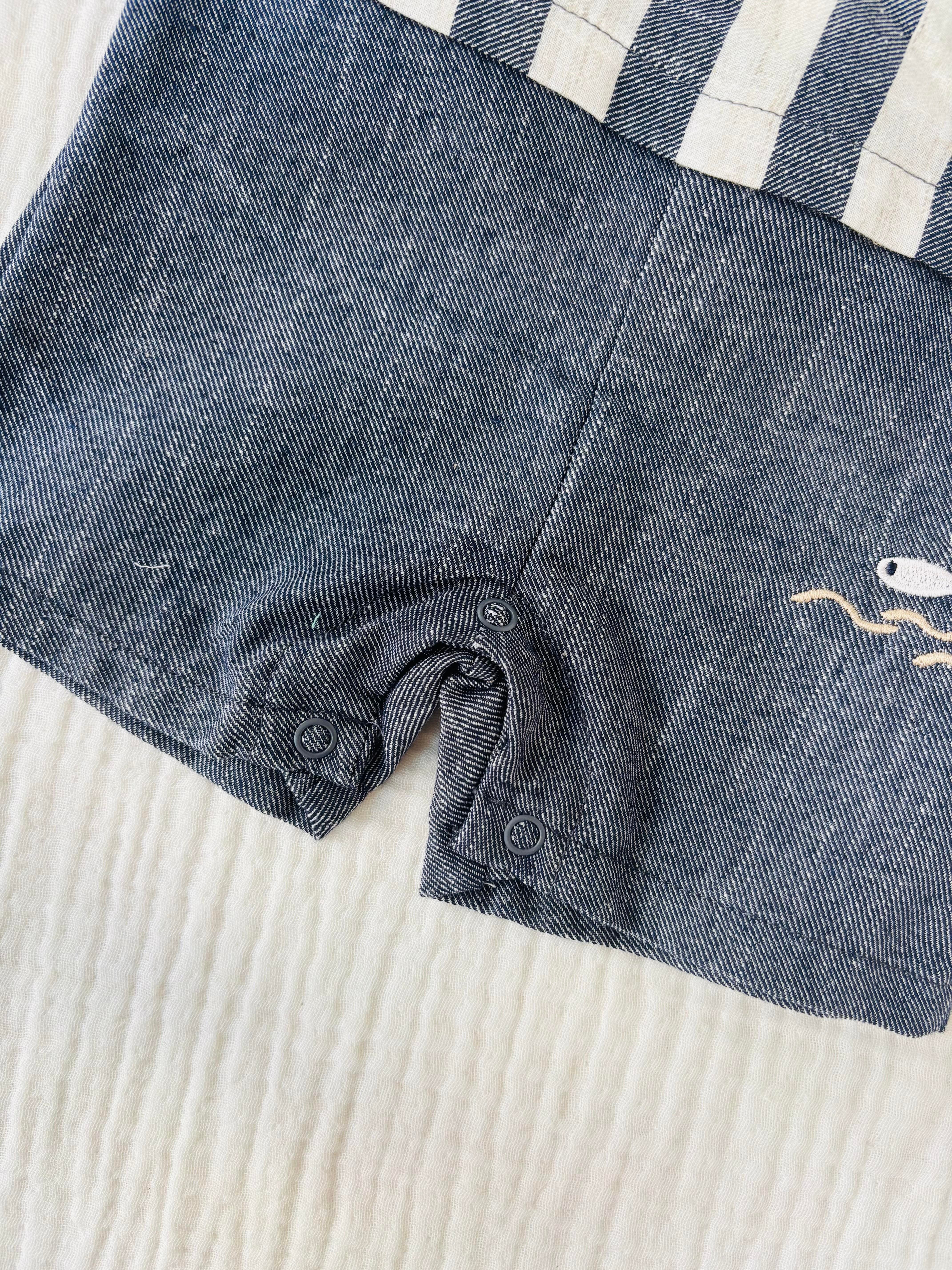 Sailboat Takım Görünümlü Tulum - Lacivert