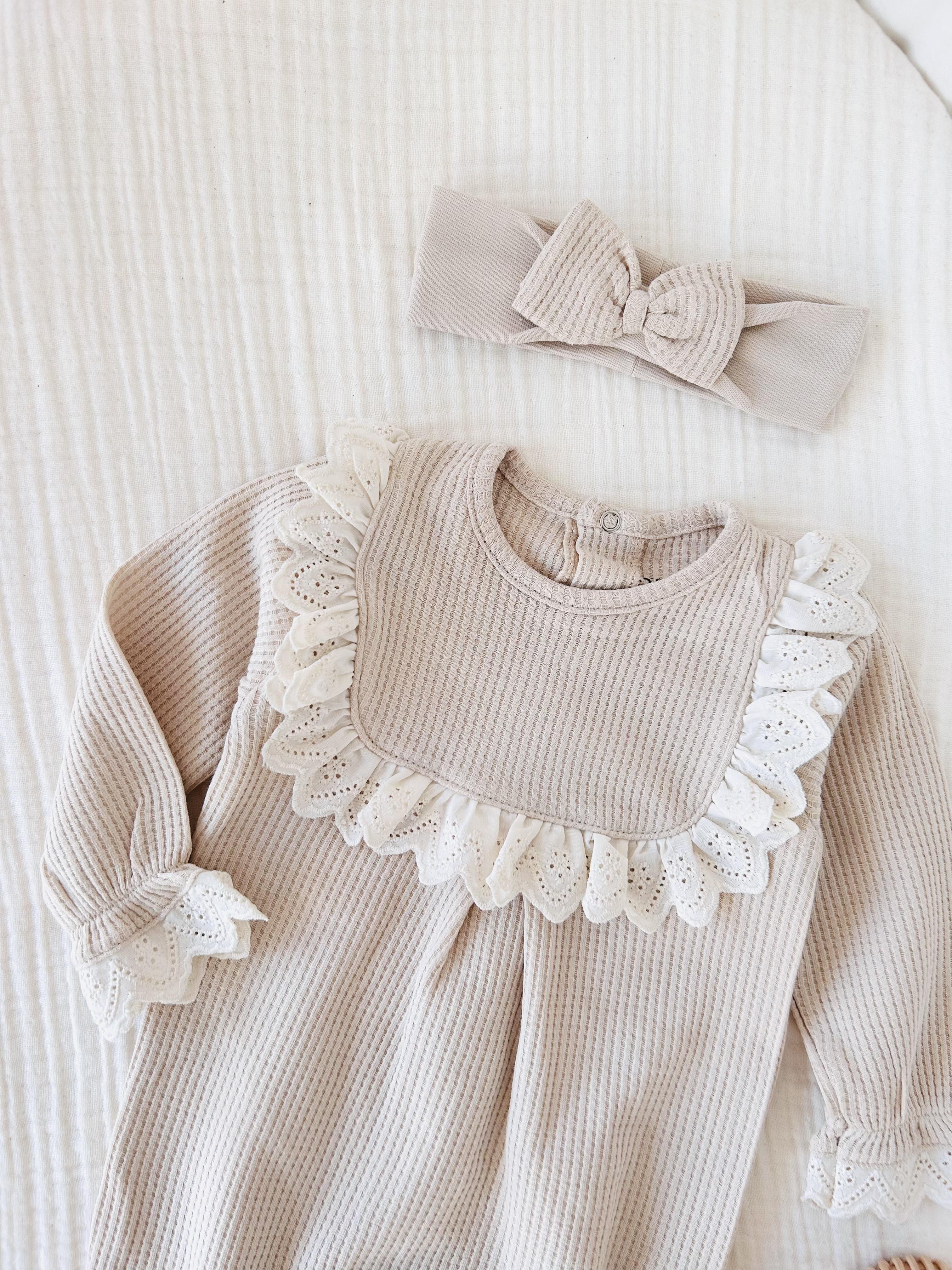 Sandra Bandanalı Tulum - Bej