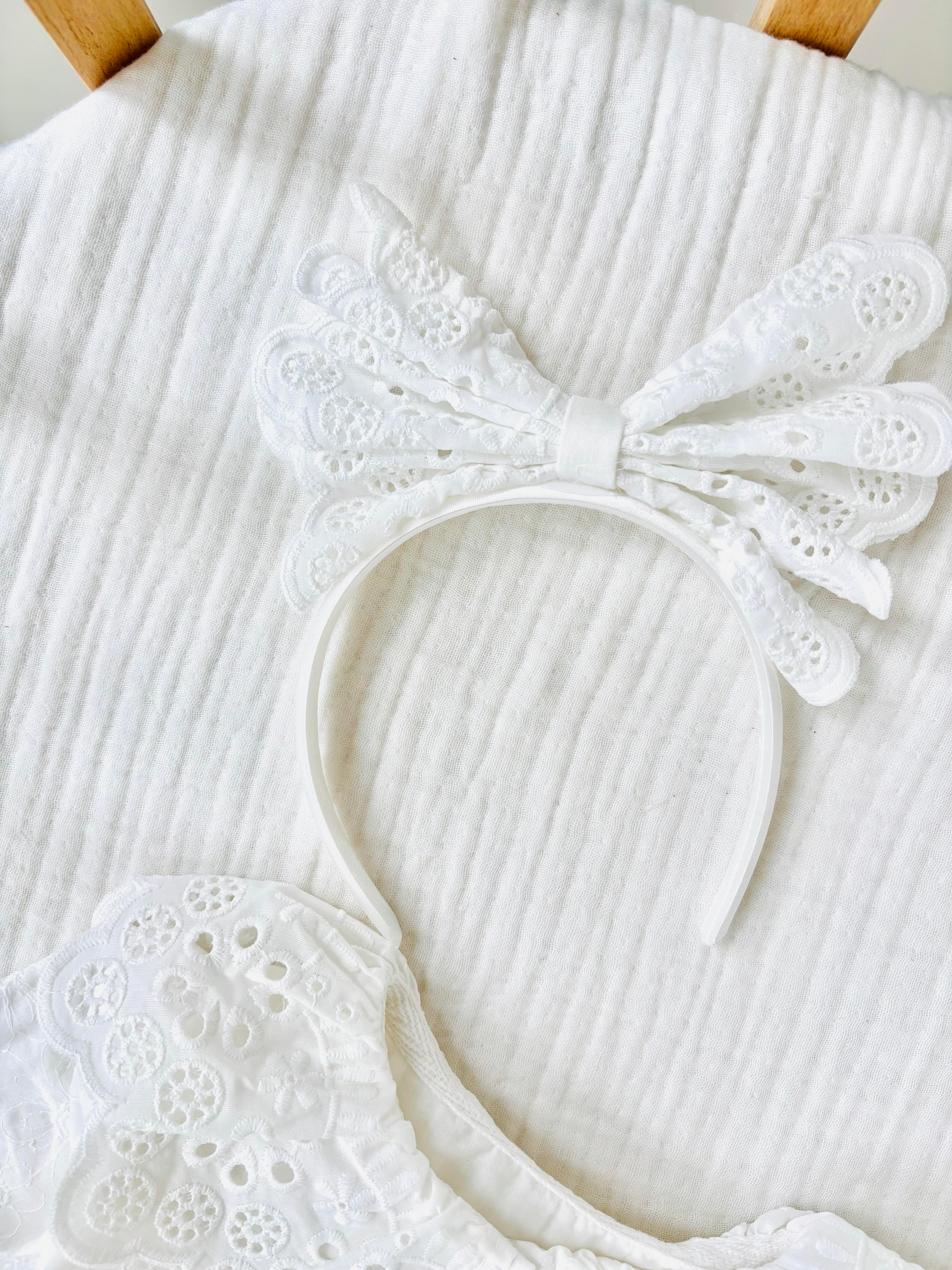 Sarah Taçlı Elbise - Beyaz