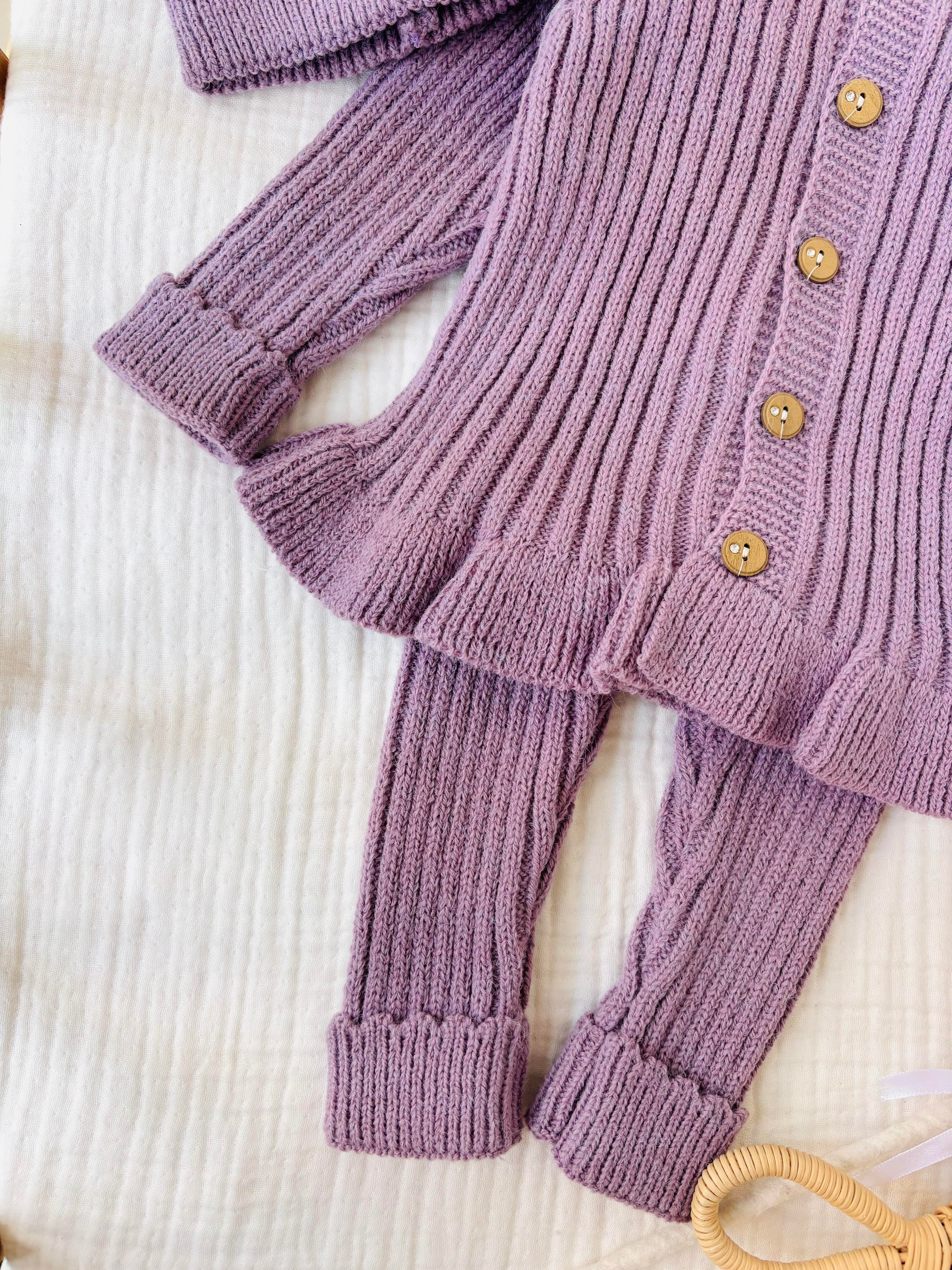 Siena 4 Parça Triko Takım - Mor