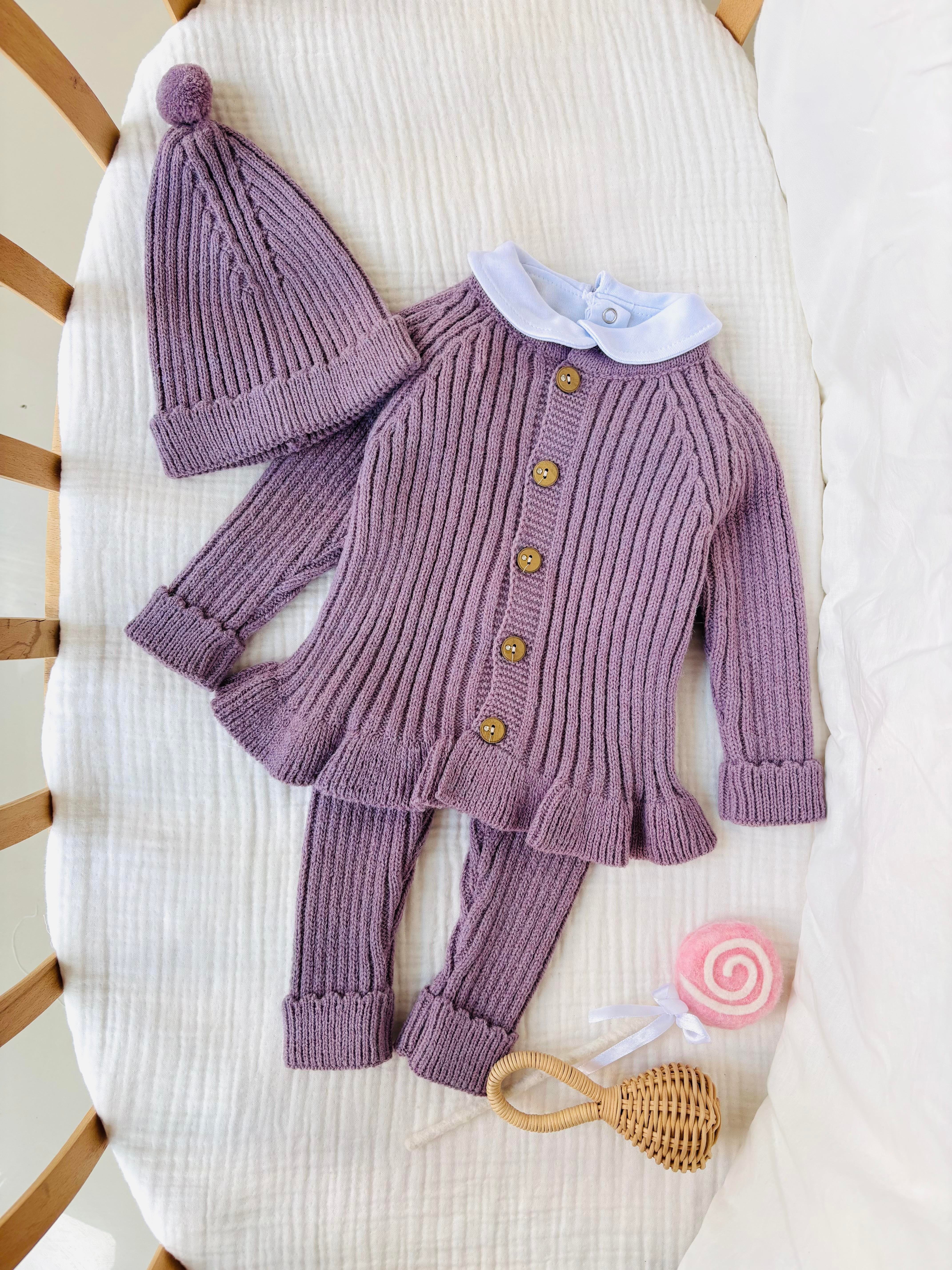 Siena 4 Parça Triko Takım - Mor